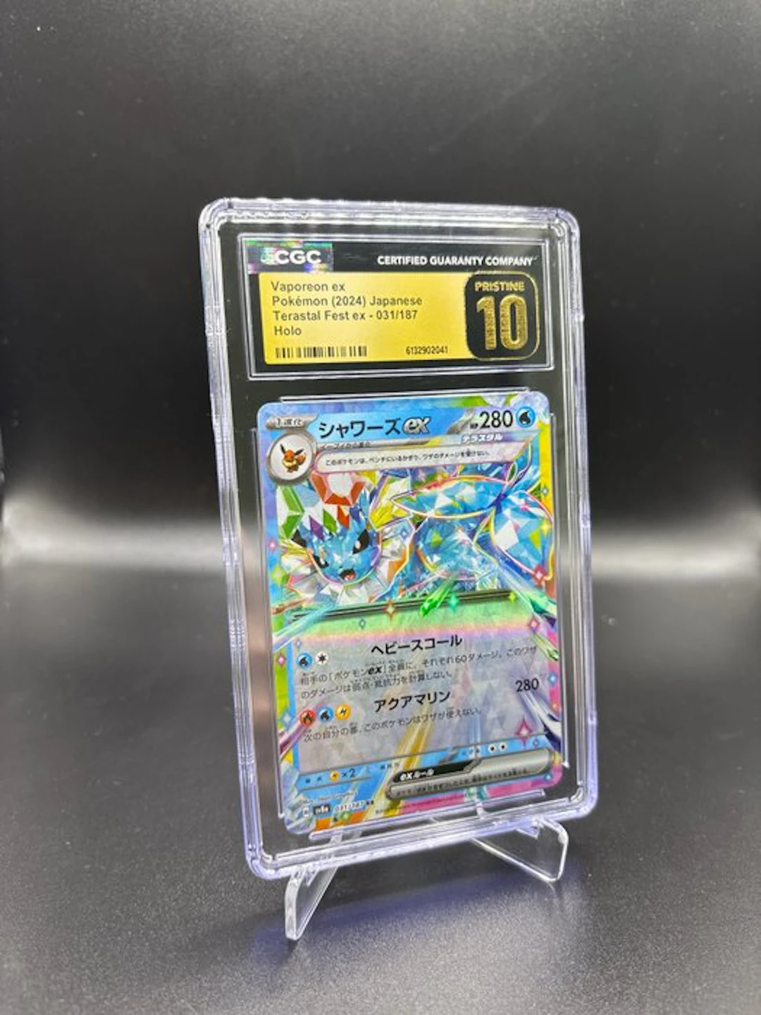 Pokémon - 1 Graded card - Vaporeon 031 Terestal Festival - CGC Pristine 10
