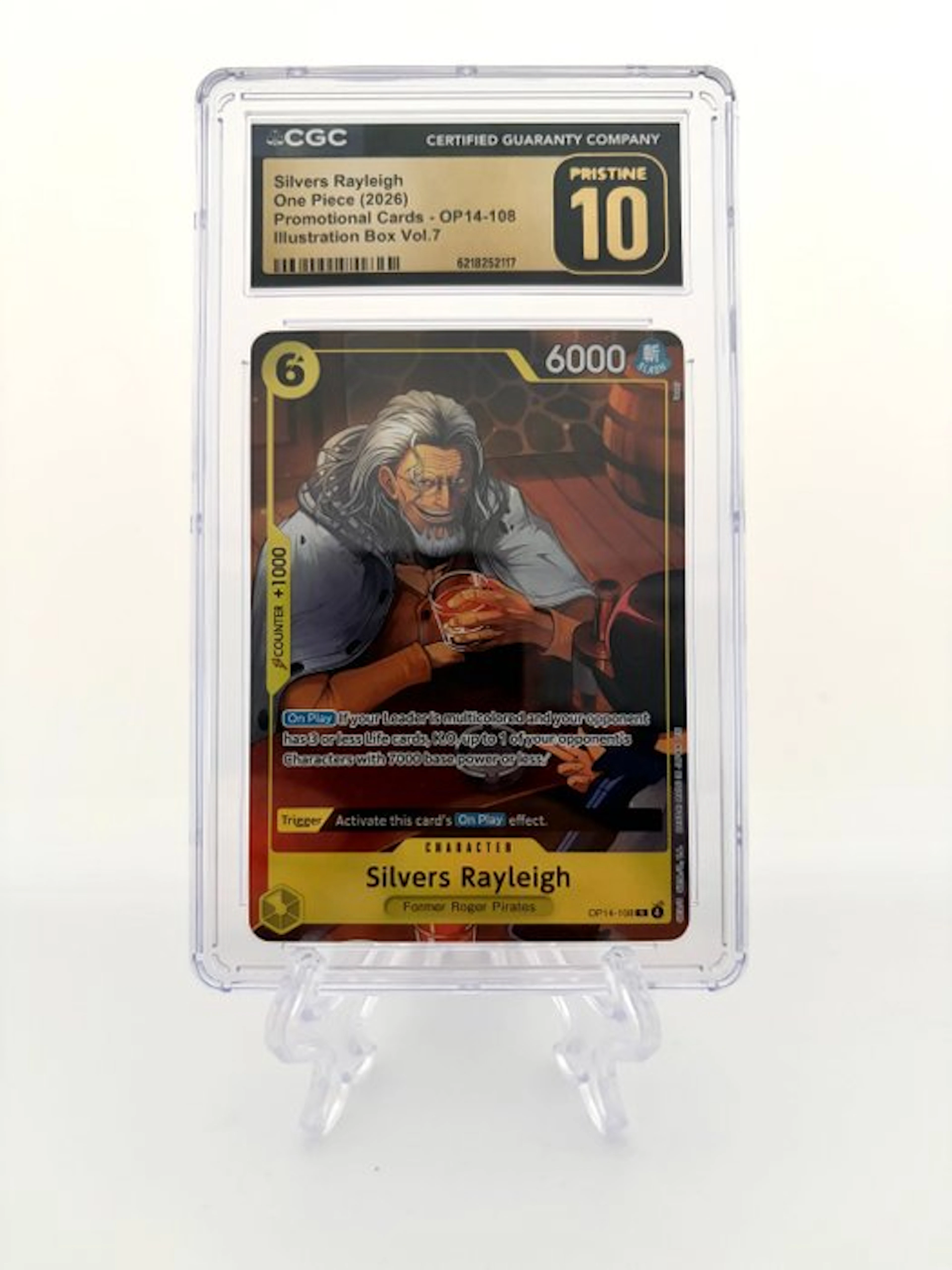 One Piece - 1 Graded card - One Piece - Silvers Rayleigh...