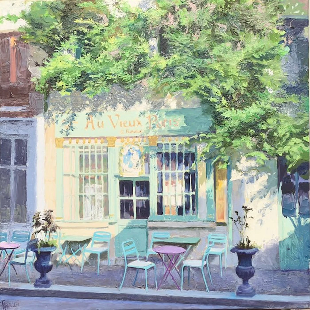 Francesco Farolfi - Rue Chanoinesse a Parigi (Au Vieux Parisi d'arcole)