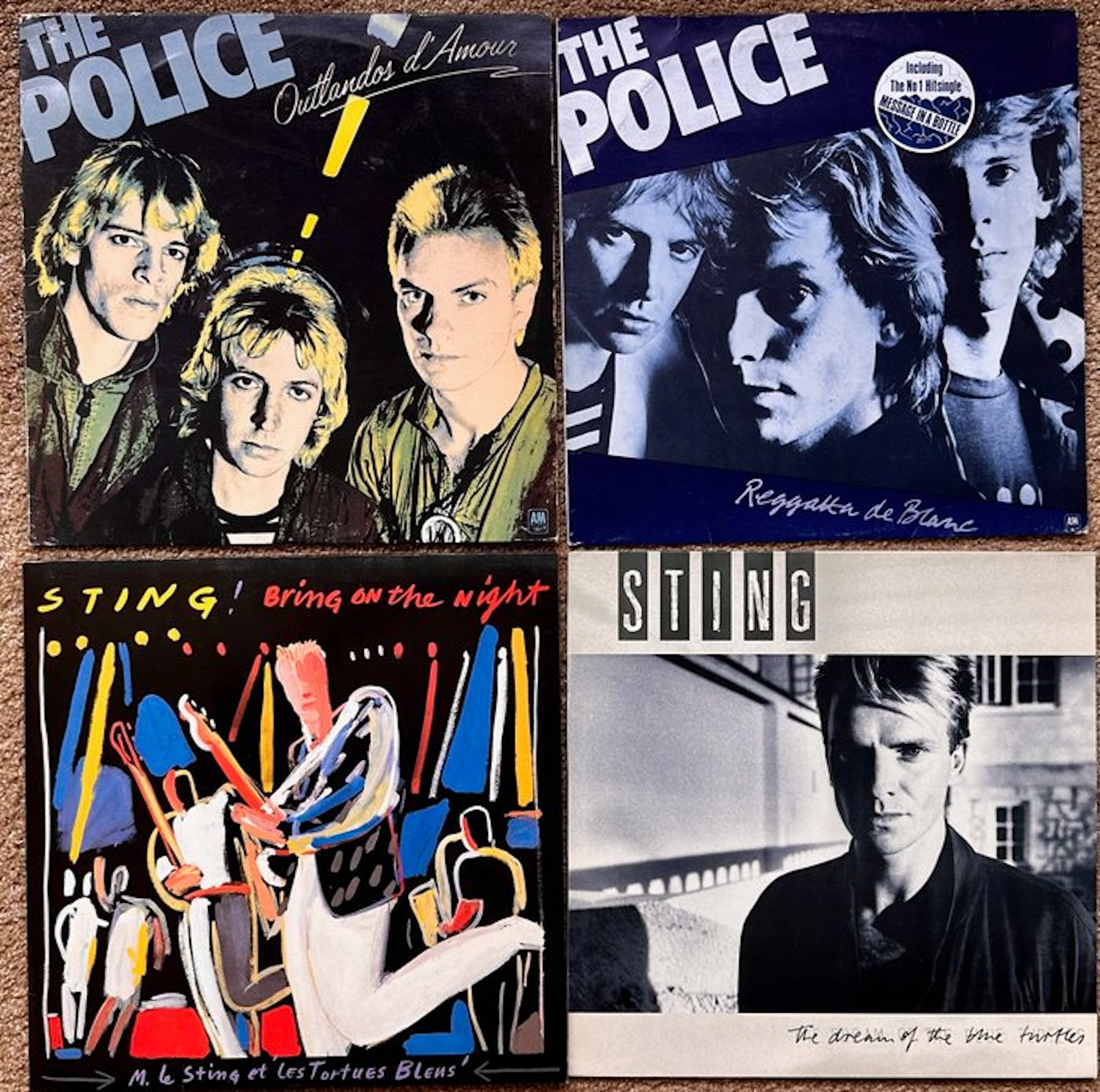 Sting, Police - 4 x great albums - Multiple titles - LP...
