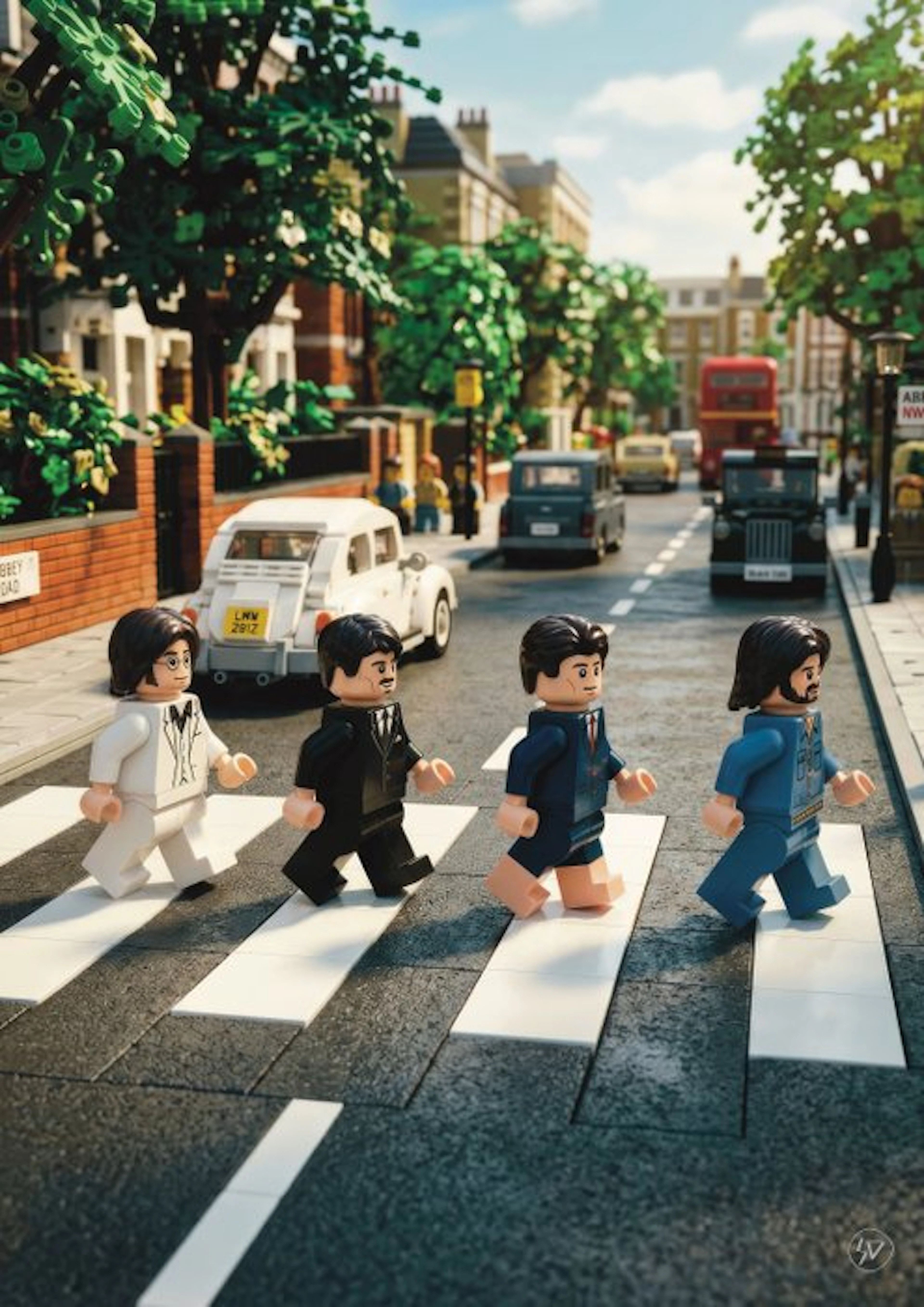SDIMART - LEGO Music Cover Album Beatles - Abbey Road Limited Edition XL W/COA