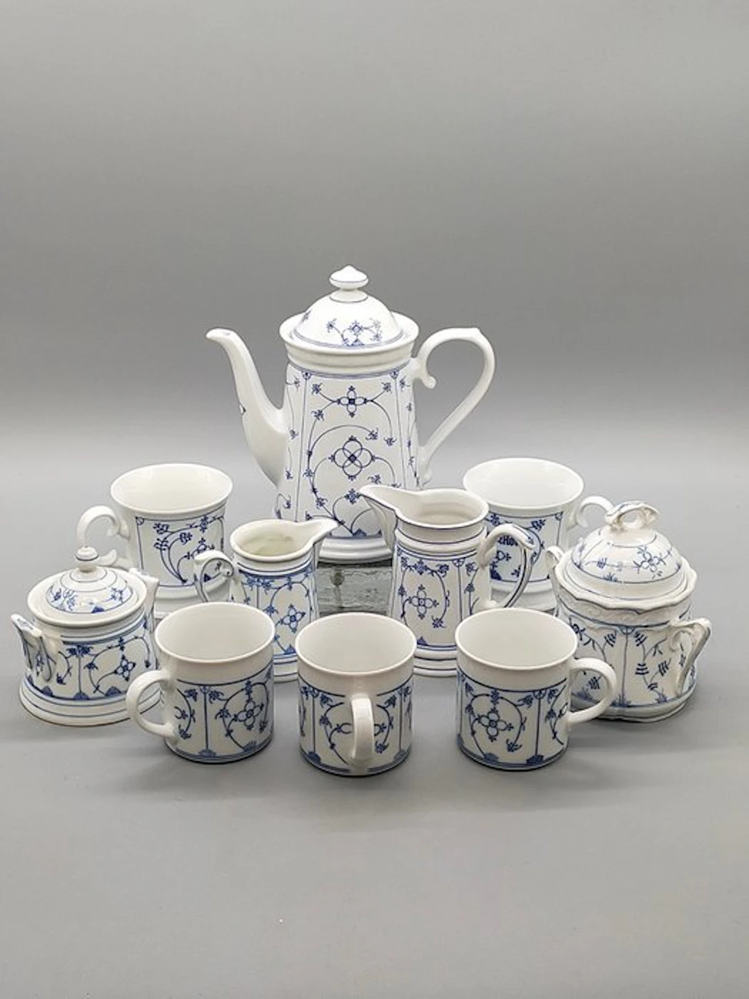 Coffee set - Patchwork Porzellan Service - Konvolut - Porcelain