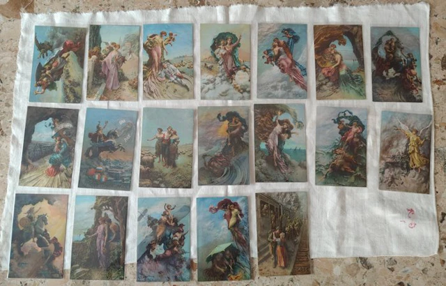Italy - Fantasy - Original postcards by Domenico Mastroianni