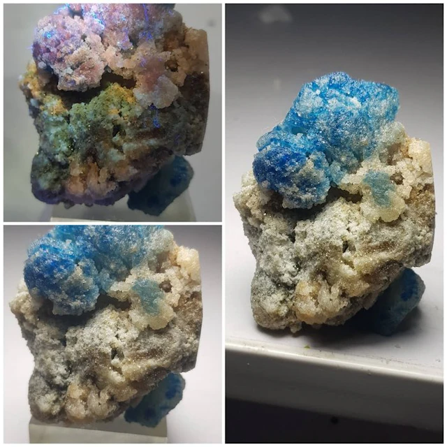 Exceptional Florescent rare Afghanite Mineral under UV...