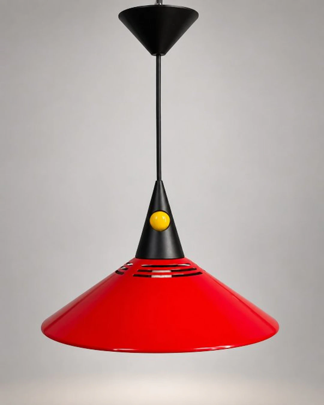 Hanglamp in Memphis-stijl – rood