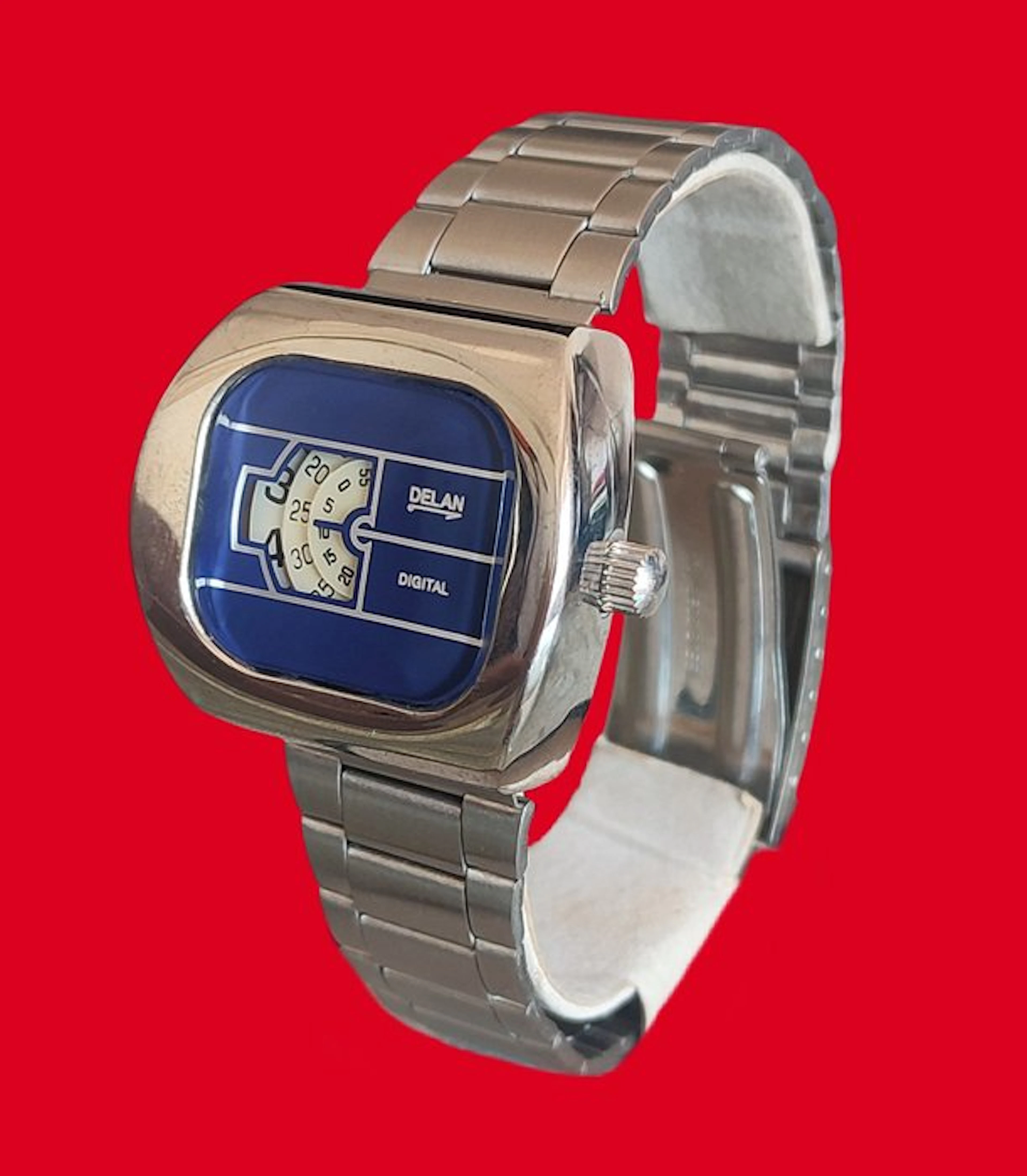 Delan Jump Hour - Space Age - Montre vintage - No reserve...
