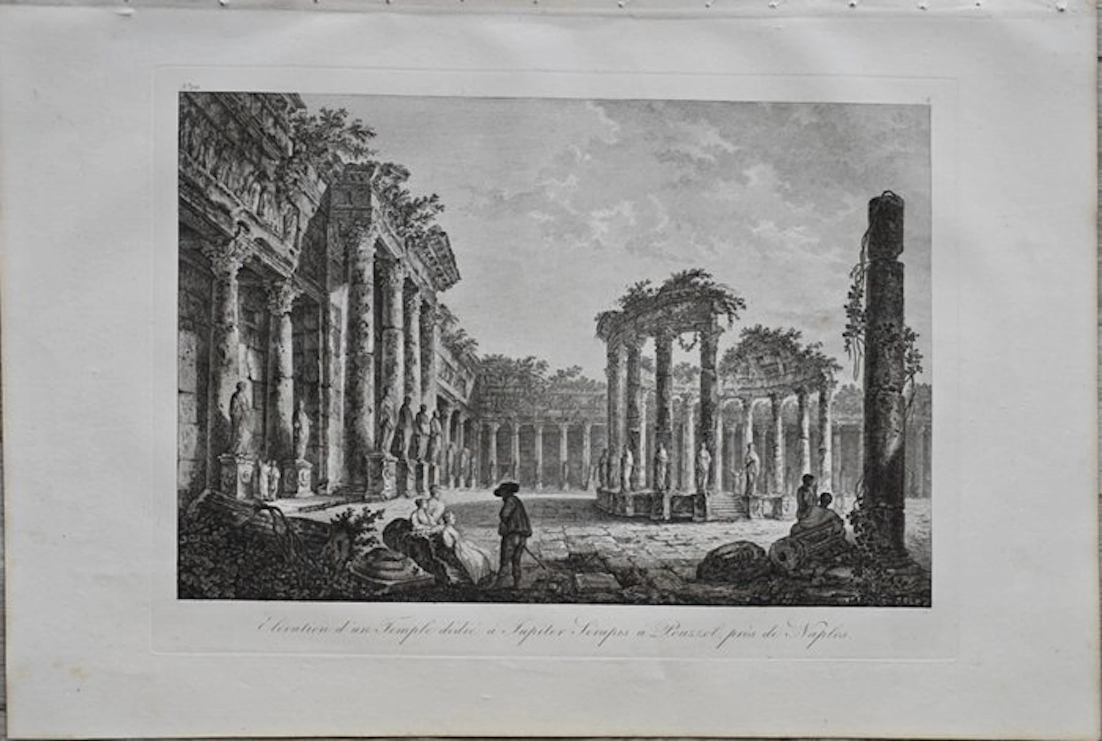 Italy - View of the Temple of Serapis (Macellum of...
