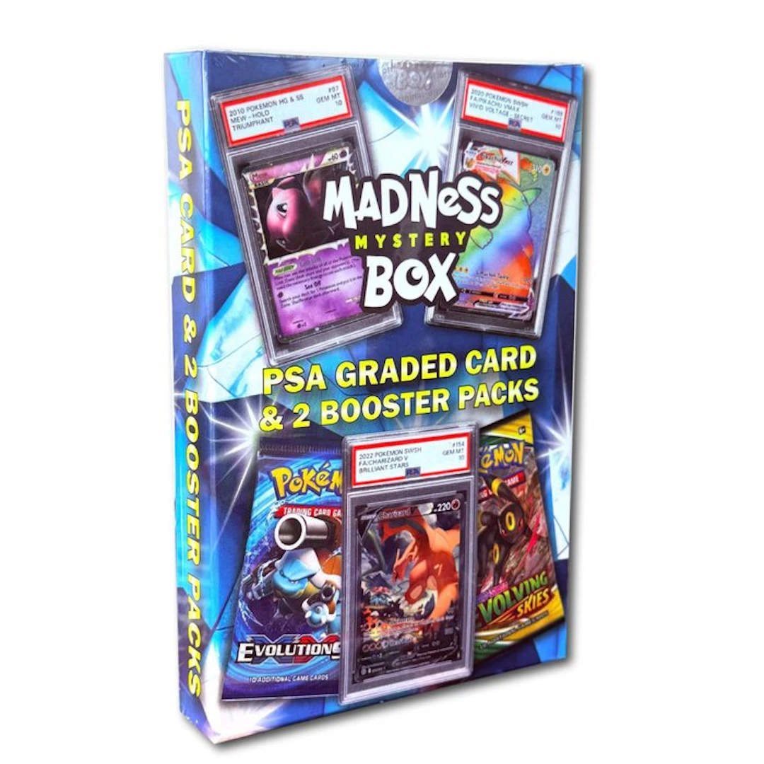 Pokémon Mystery box - PSA Graded Card & Packs - Madness Mystery Box - Pokémon