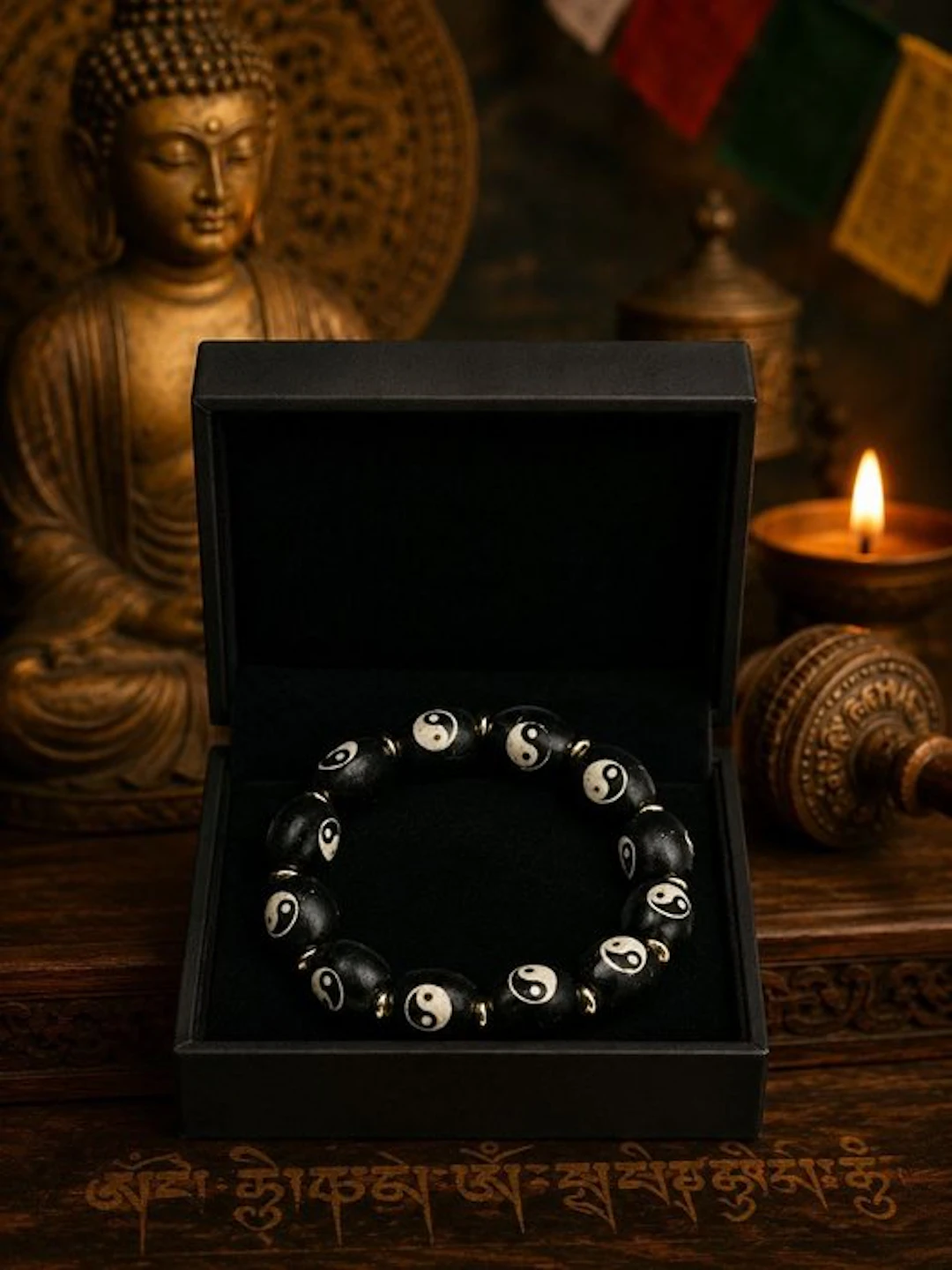 Tibetan Yin Yang Bracelet - Supreme Protection Against...