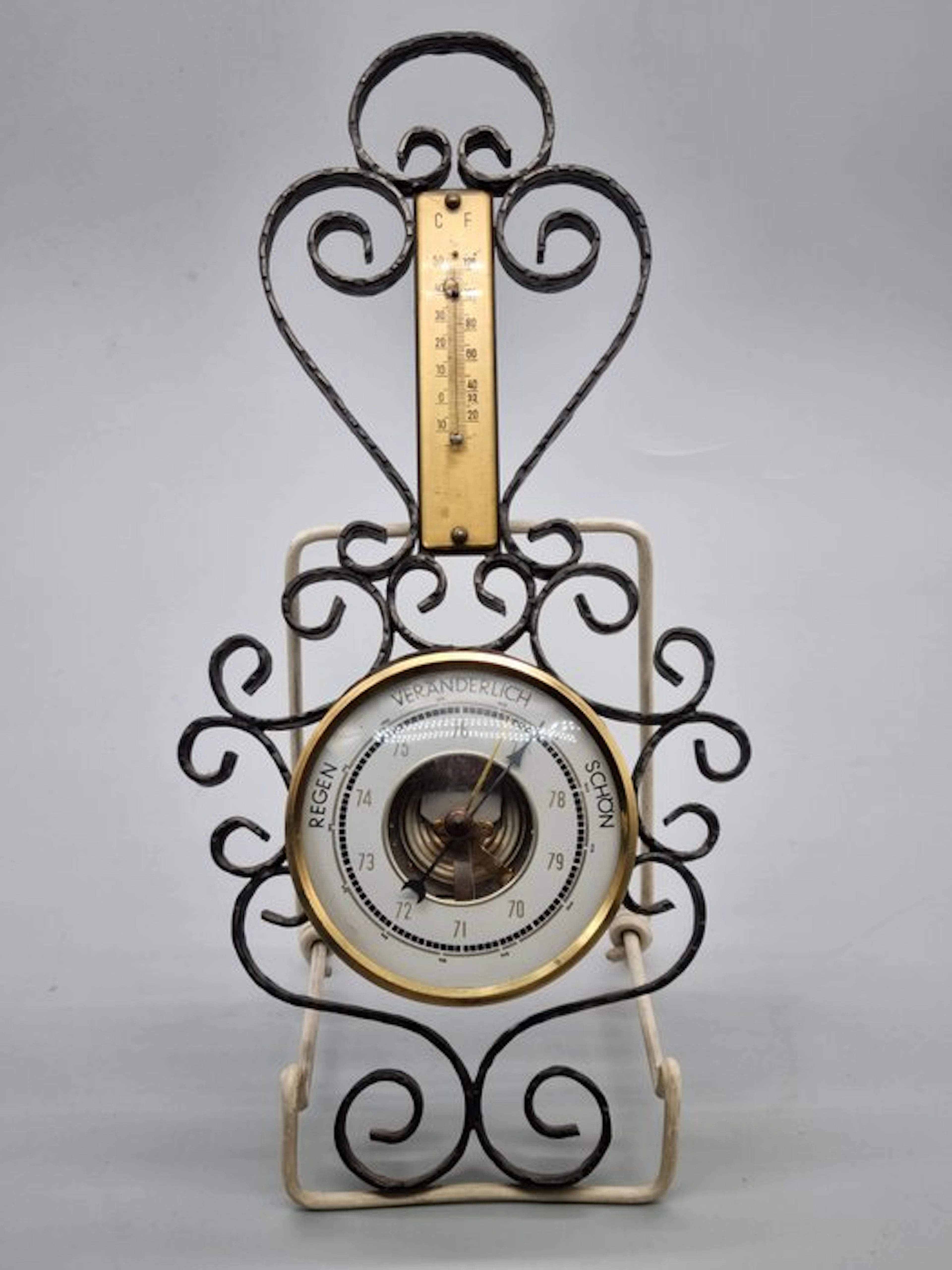 Wetterstation Schmiedeeisen Barometer & Thermometer - Weather station - Metal