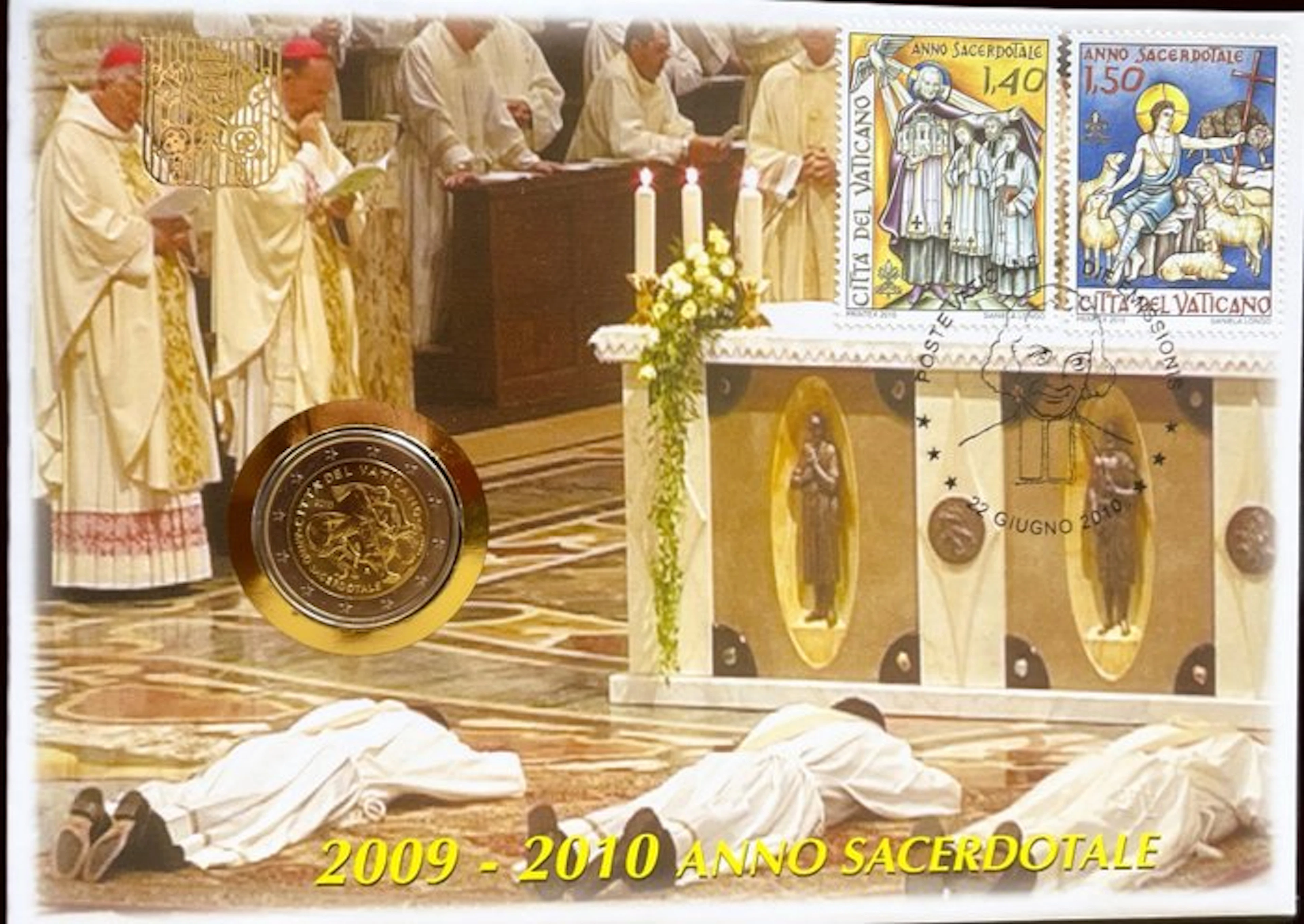 Vatican. 2 Euro 2010 "Anno Sacerdotale" - Busta...