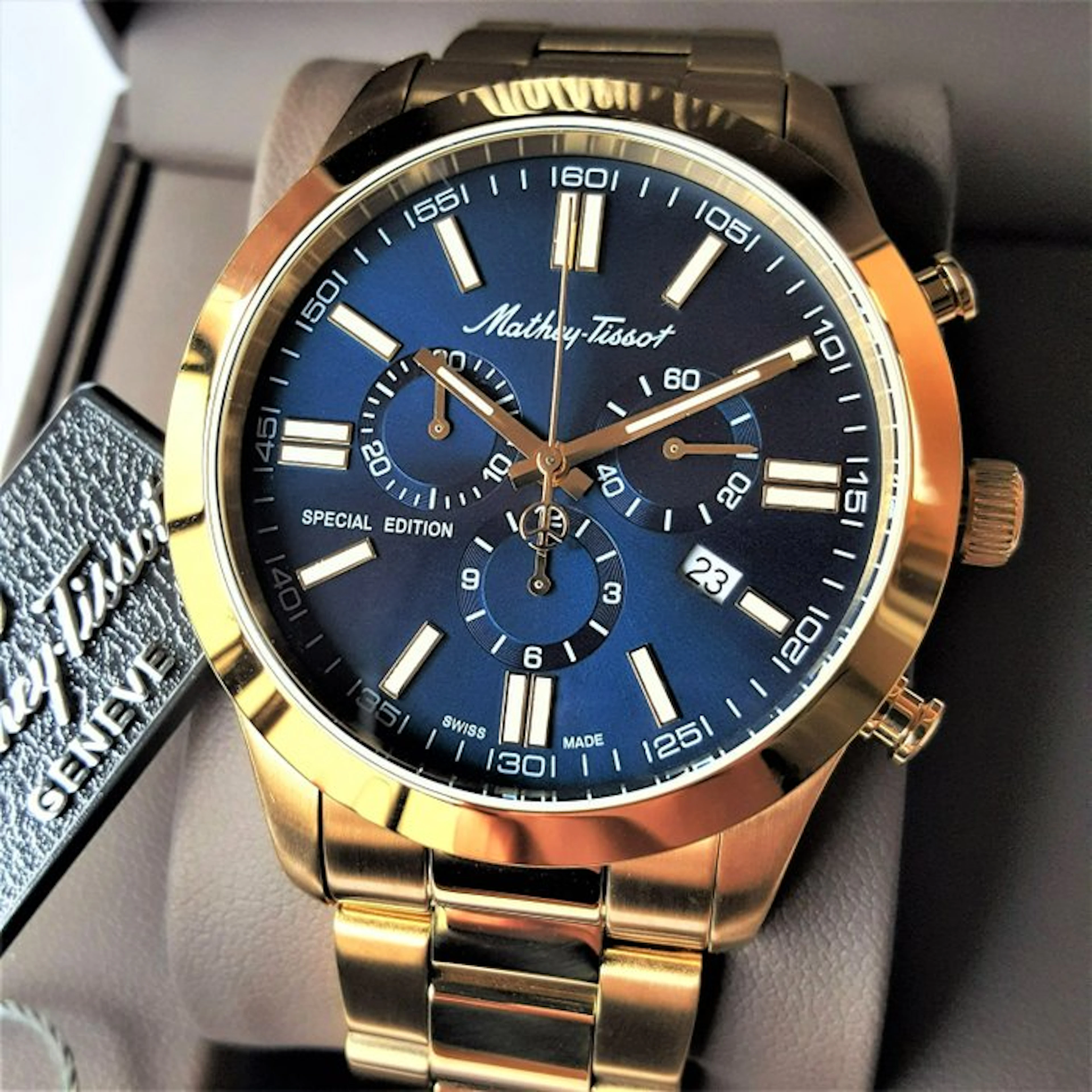 Mathey-Tissot - Special Edition - Chronograph - 18K Gold...