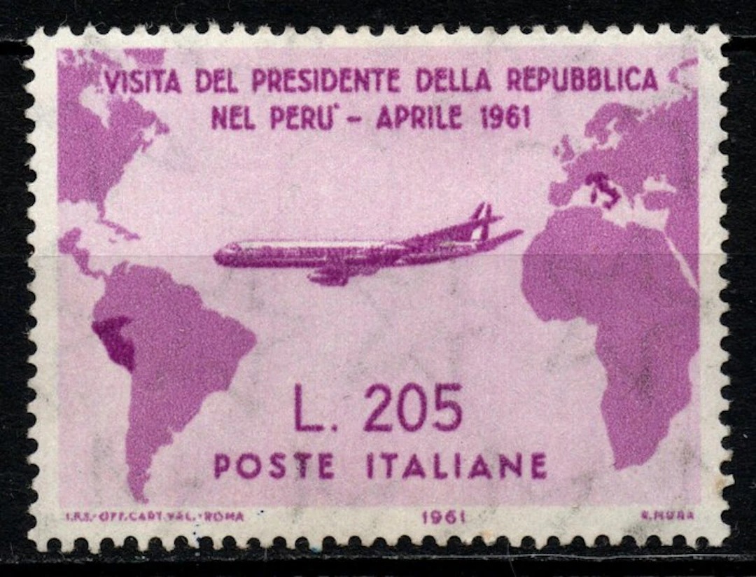 Italy 1961 - Complete series of President Gronchi's visit to Latin America - S