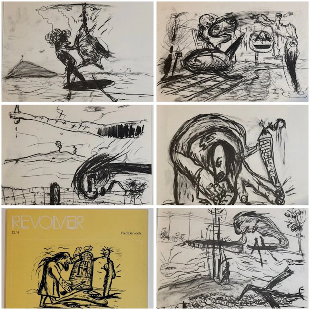 Fred Bervoets (1942) - Revolver - 5 litho’s