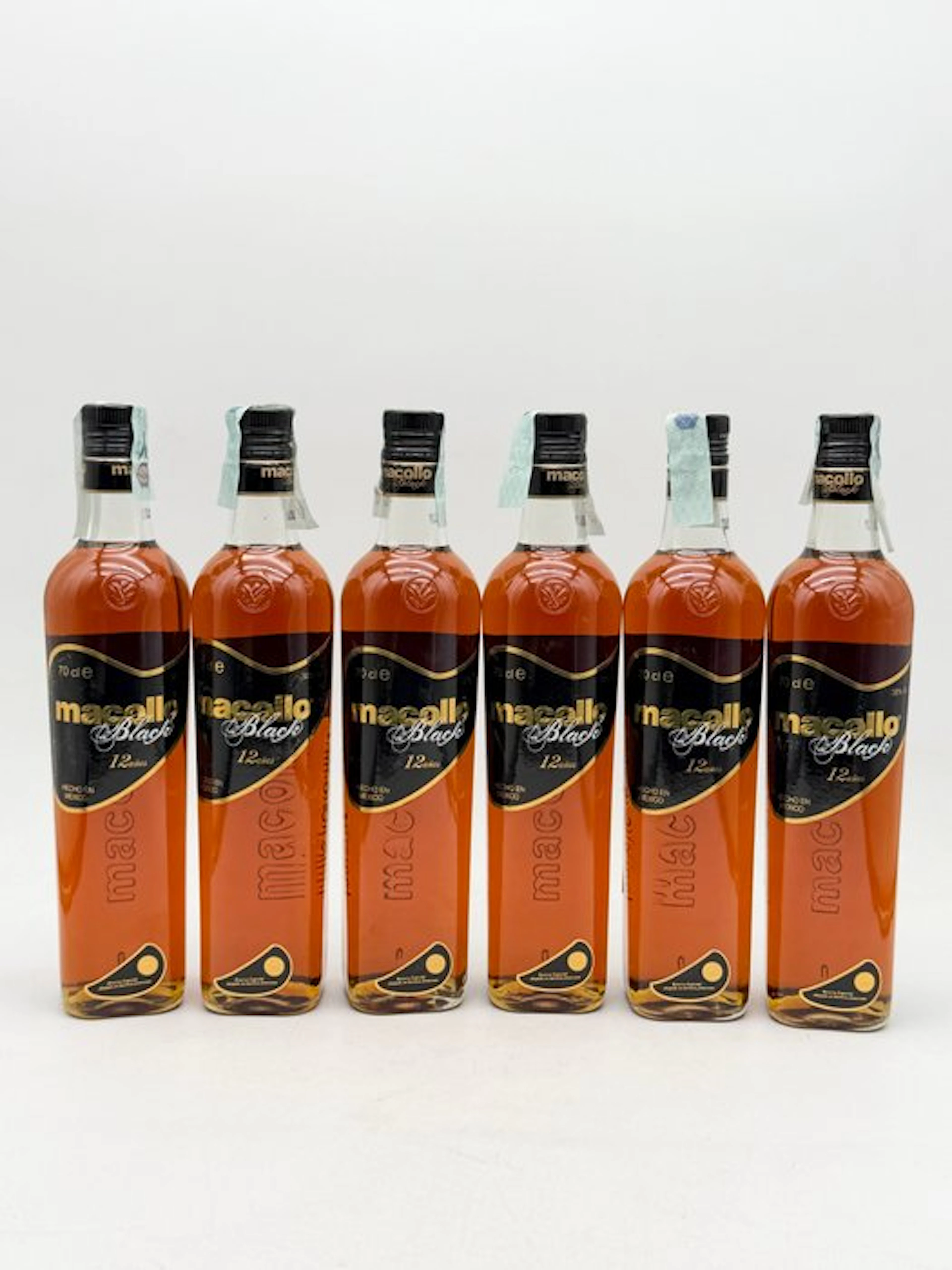 Macollo 12 years old - Black - Mexican Rum - b. 2007 - 70cl - 6 bottles