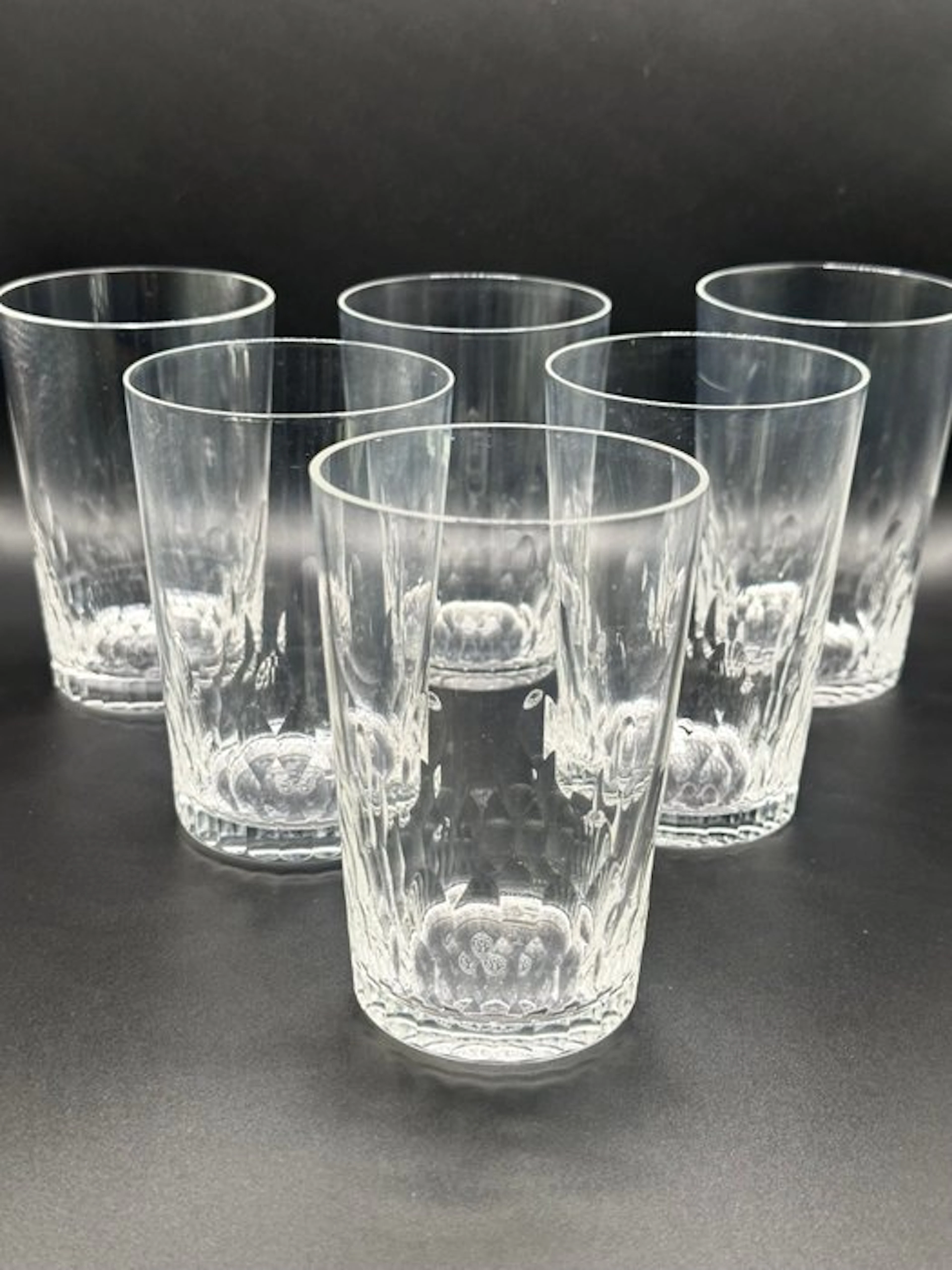 Baccarat - Drinking glass (6) - Richelieu - Crystal - Signed Baccarat goblets.