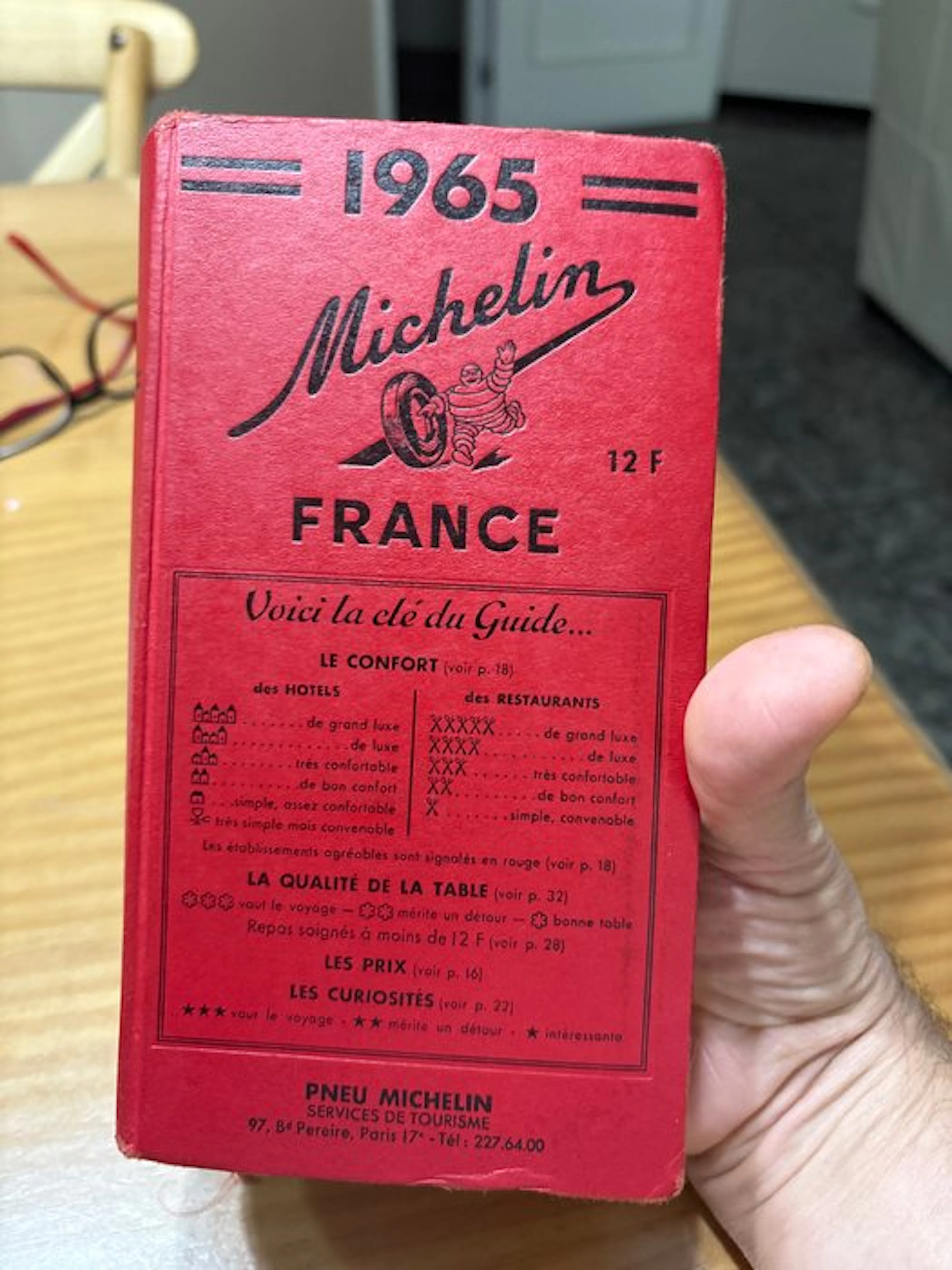 Book - Michelin - Guía Michelin Francia 1965 + documentos externos originales