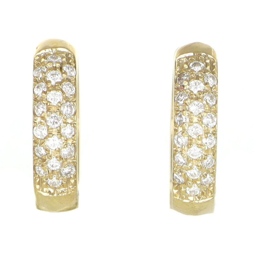 No reserve price - Earrings - 18 kt. Yellow gold - 0.60ct. tw. Diamond