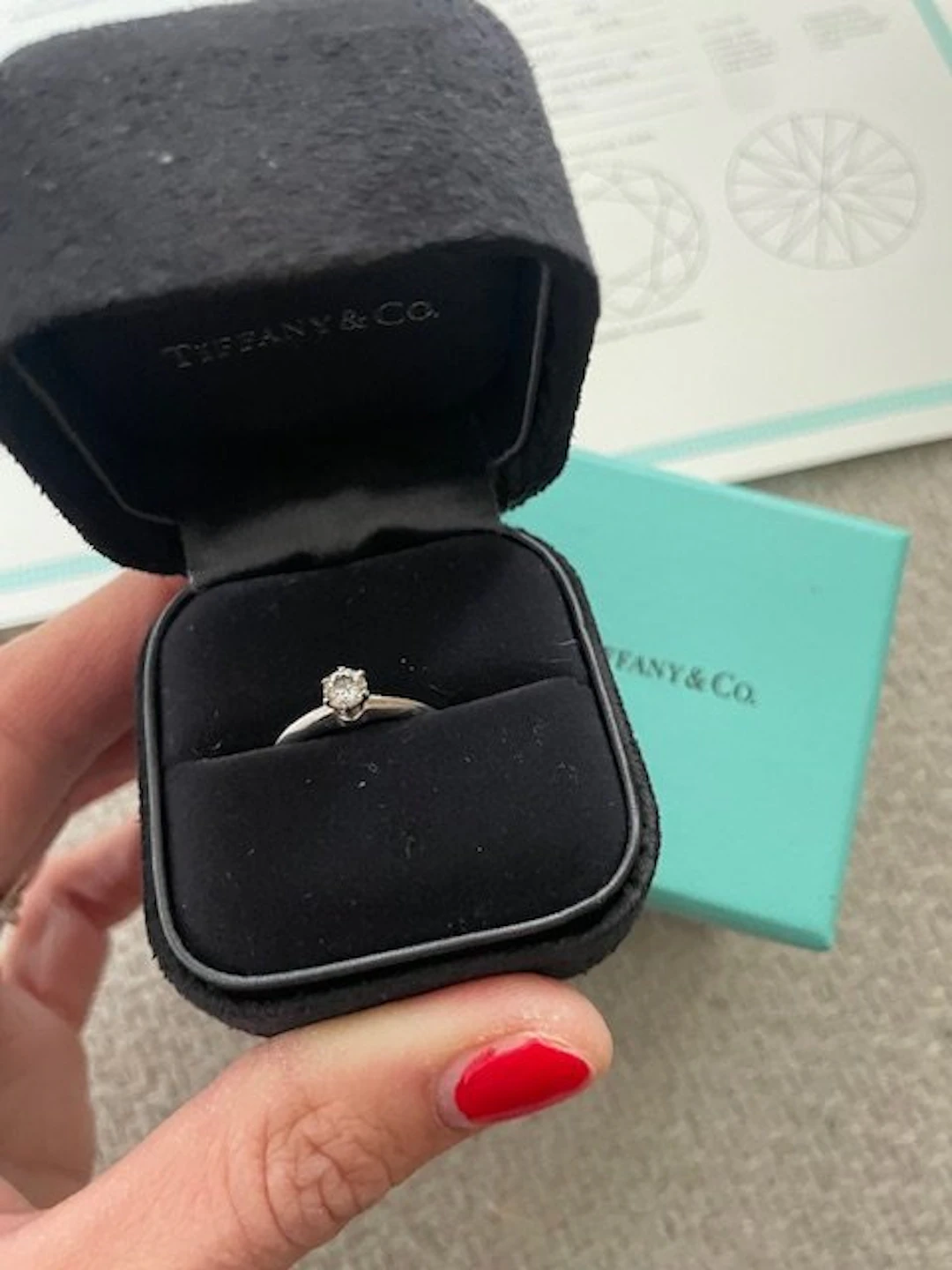 Tiffany & Co. - Engagement ring Platinum - 0.23ct. tw. Diamond (Natural)