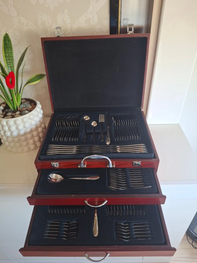 SBS Solingen - Cutlery set for 12 (100) - Steel - German cutlery