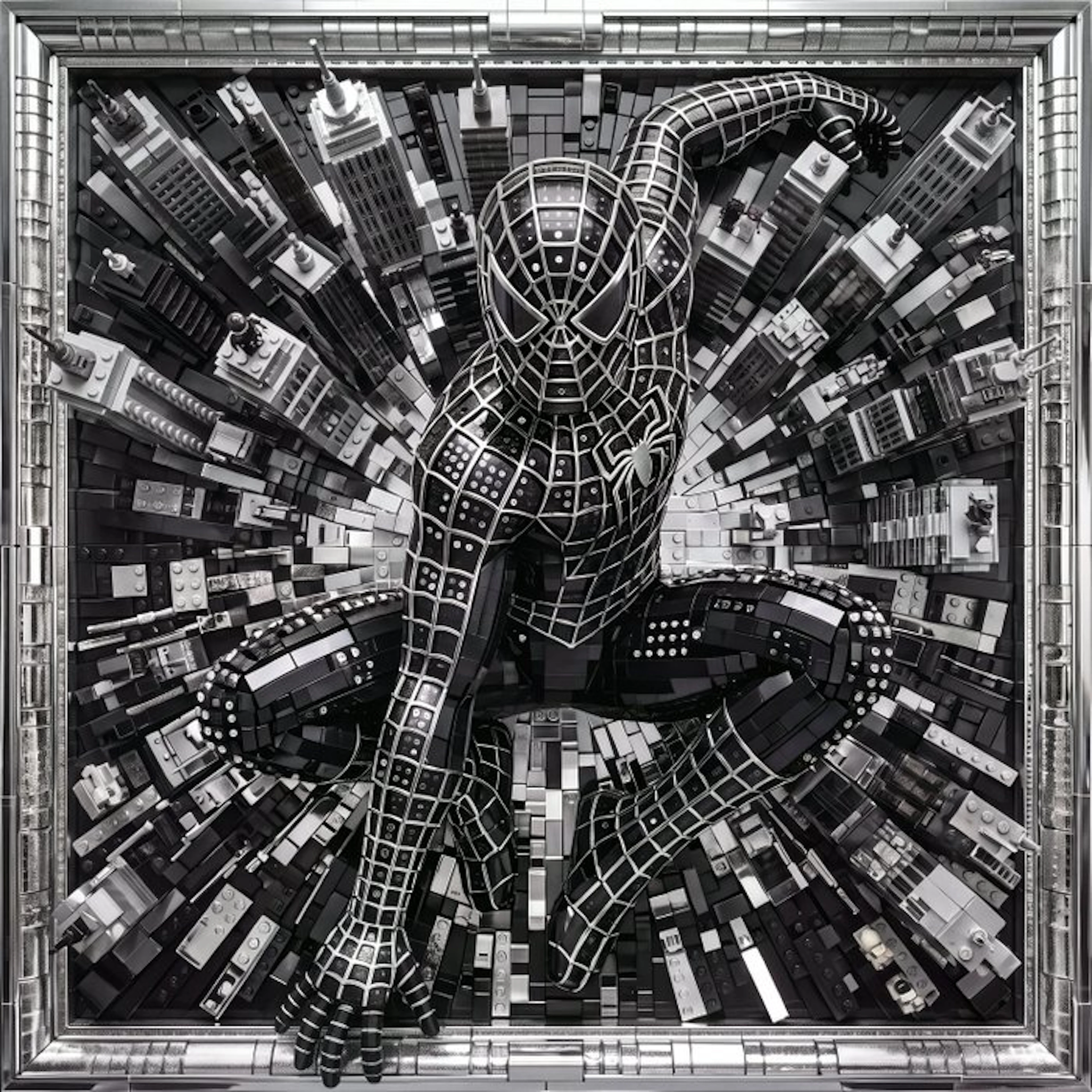Artxlife - Lego Spiderman Black&Silver Urban Explosion