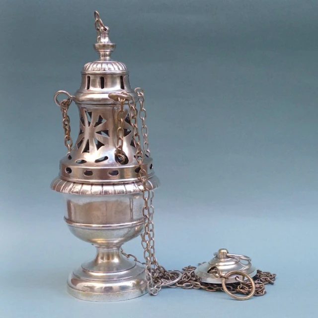 Censer - Brass, Chrome plated - incense burner