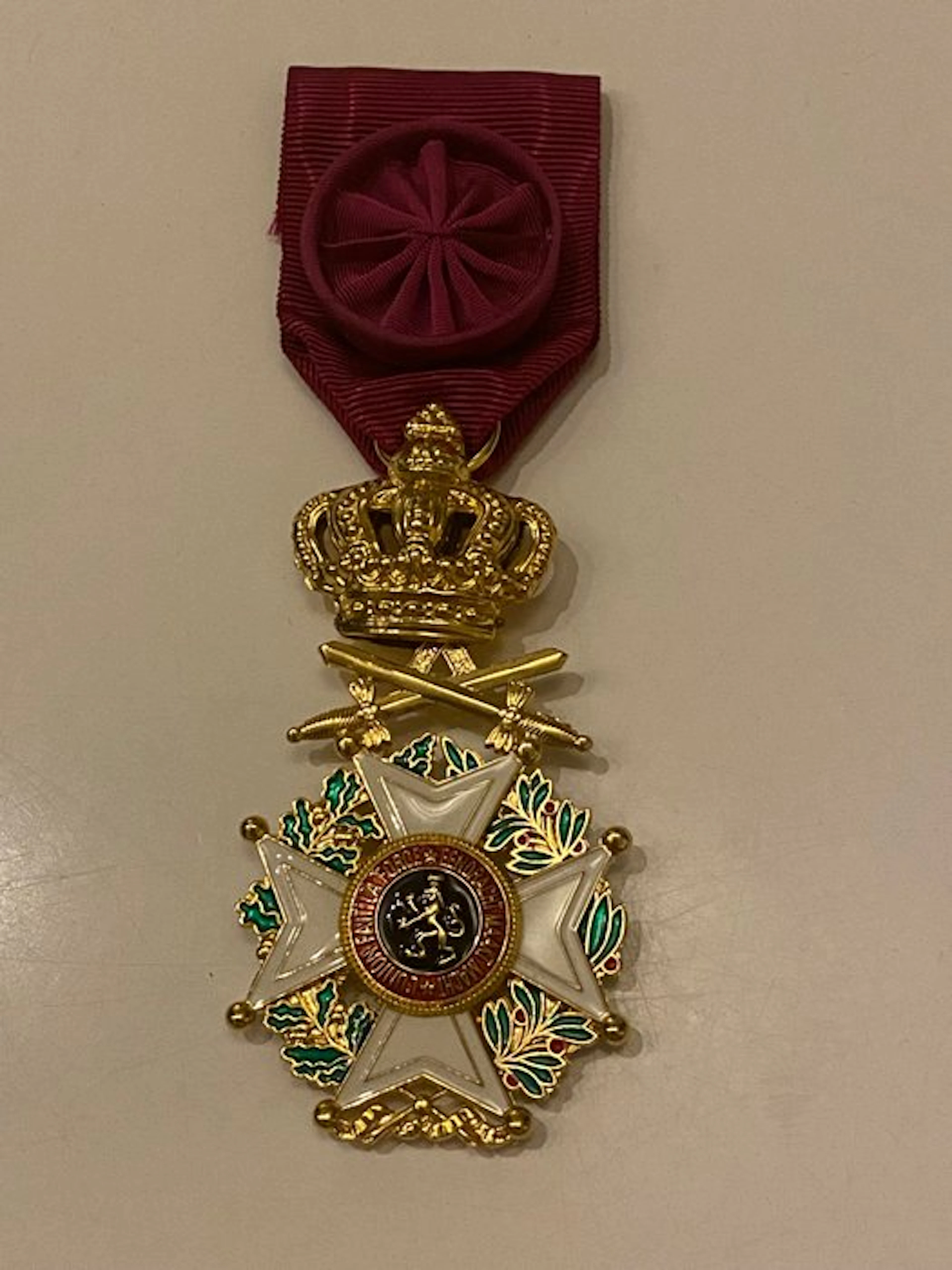 Belgium - Military medal - Belgian decoration of an...