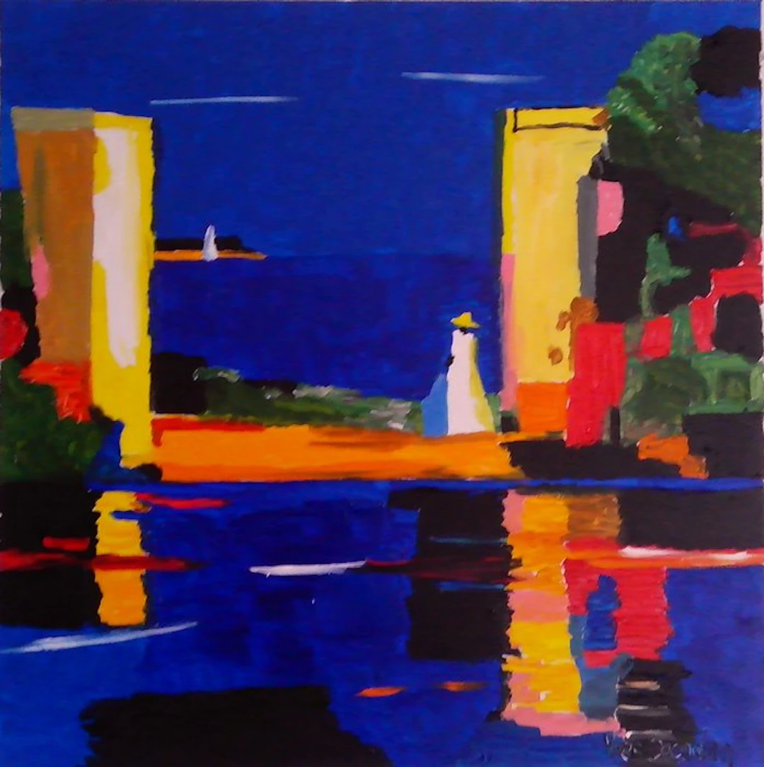 Yves Decaudan - La voyageuse du port
