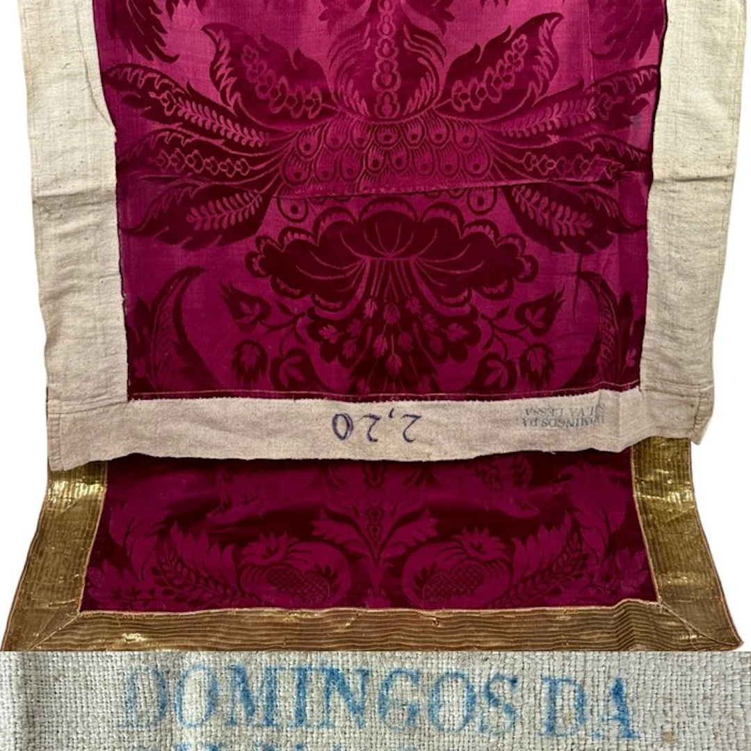 Domingos da Silva Lessa - Liturgical altar cloth - 230 cm - Antique - Silk