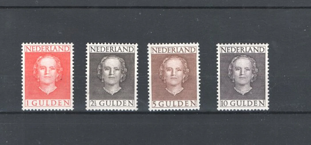 Netherlands 1949 - High values and a fresh-faced look. - NVPH 534/537