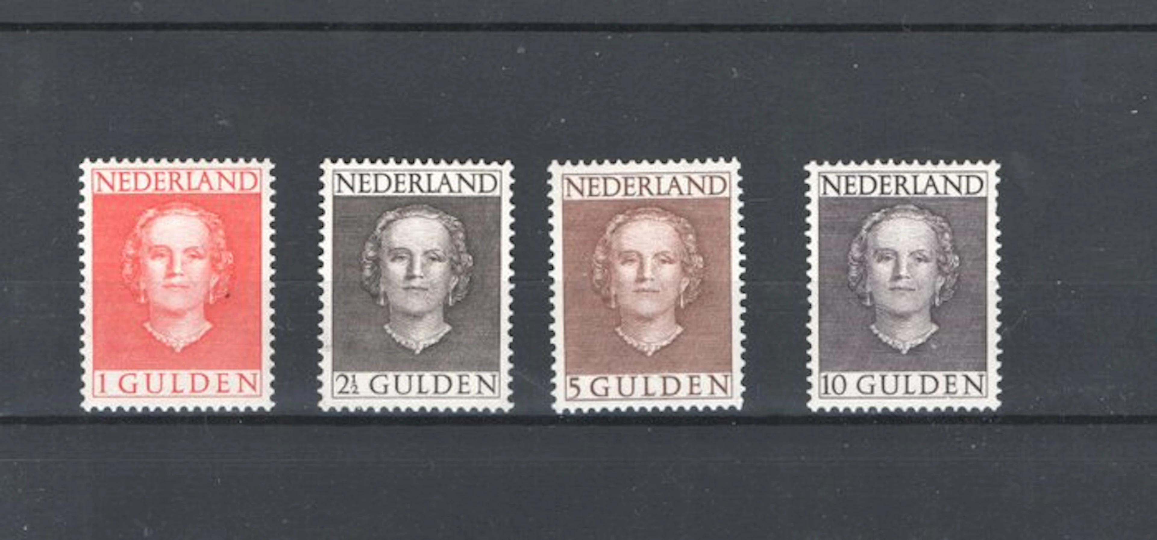 Netherlands 1949 - High values and a fresh-faced look. - NVPH 534/537