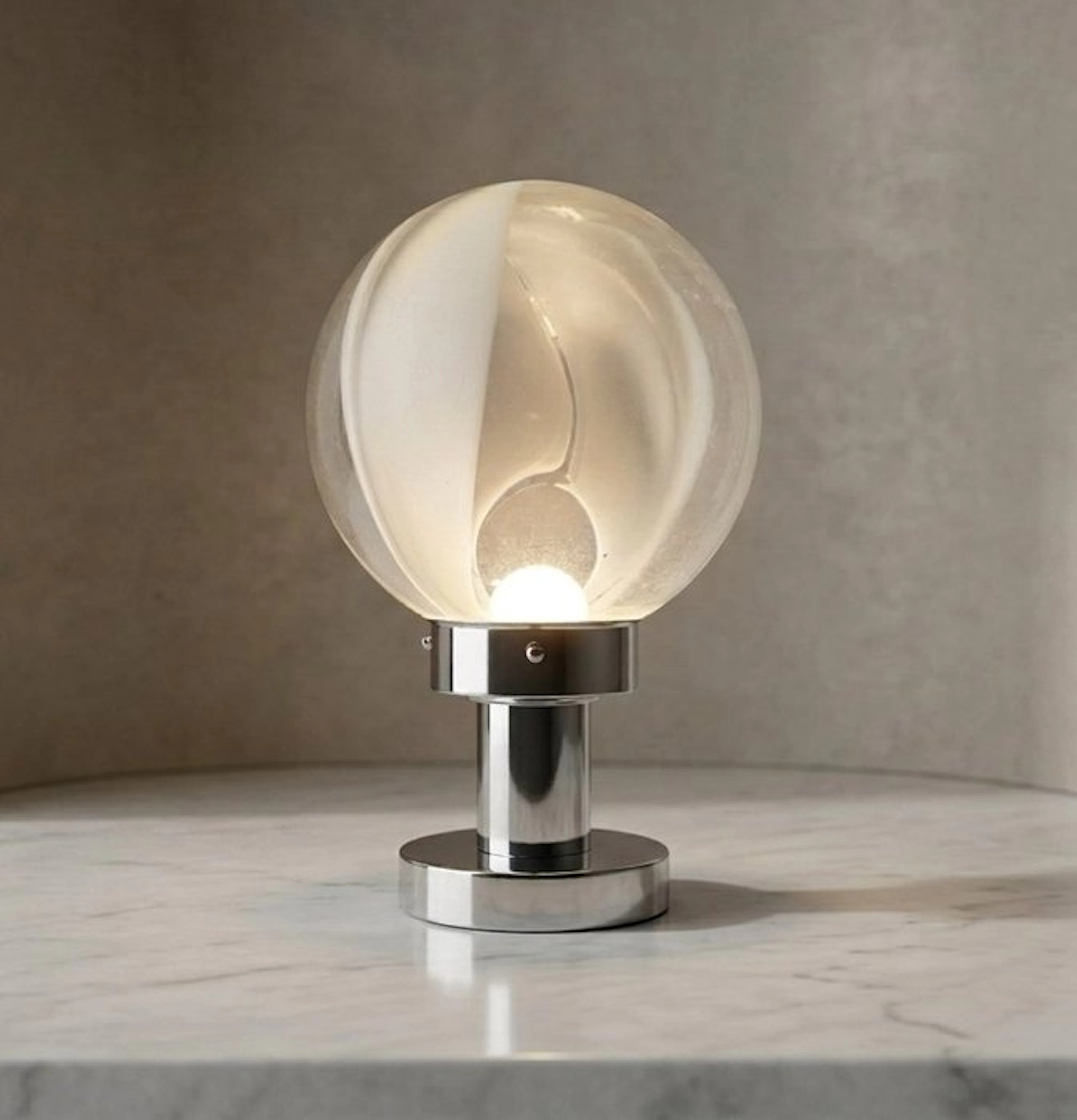 Venini - Toni Zuccheri - Desk lamp - "Membrane" series - Murano glass