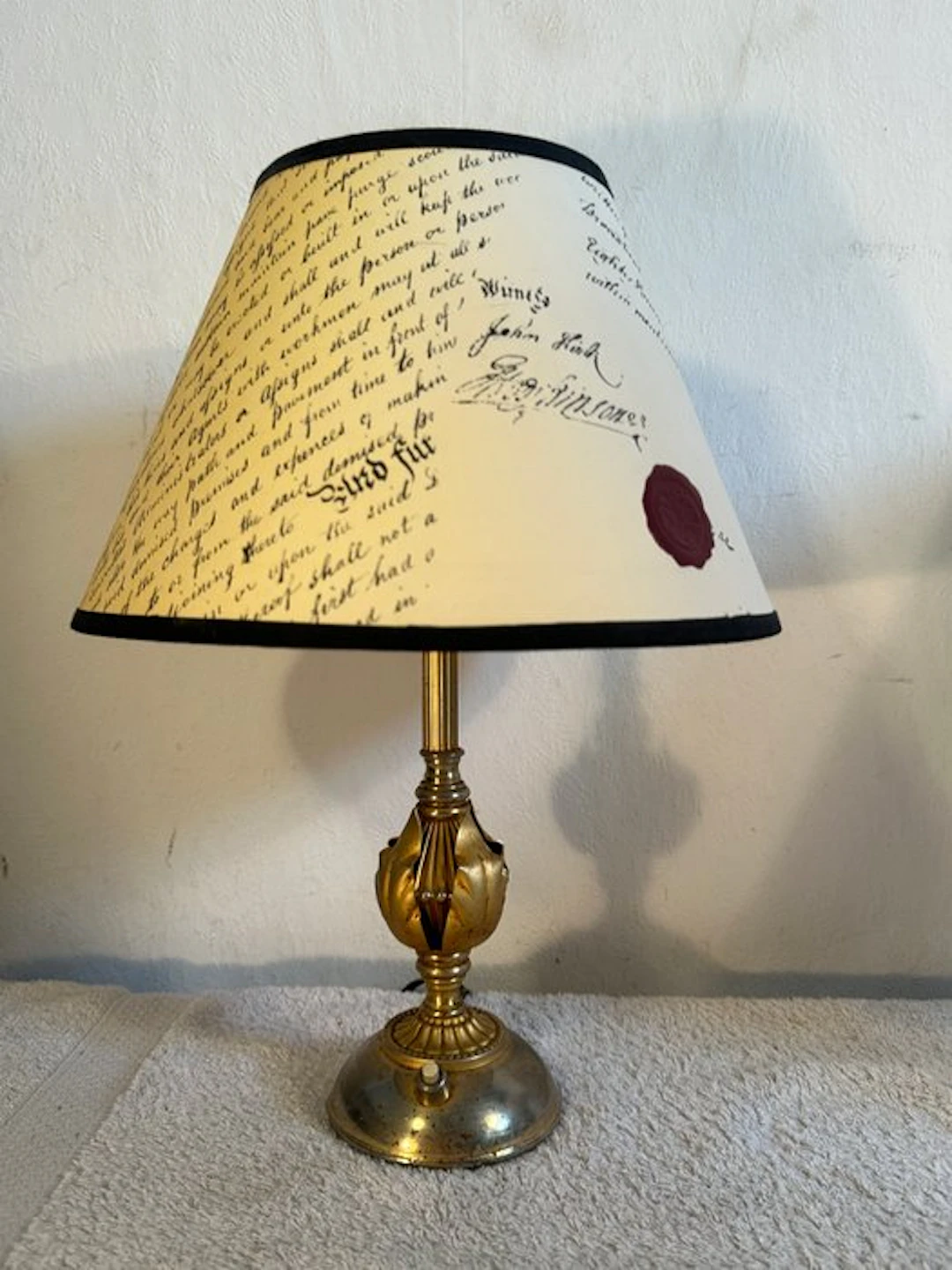 Table lamp (2) - Elegance - Brass, Steel, Textile - Set
