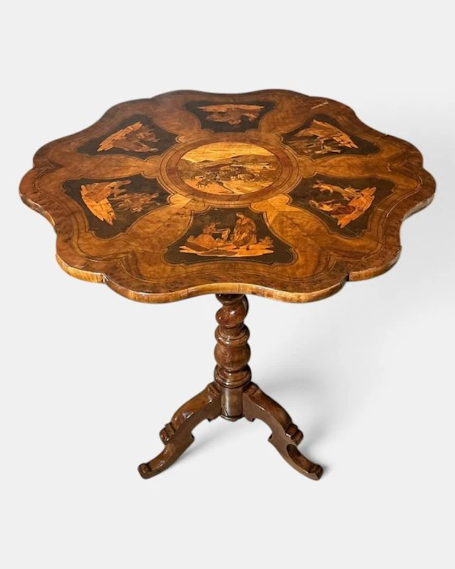 Centre table - Wood, Marquetry