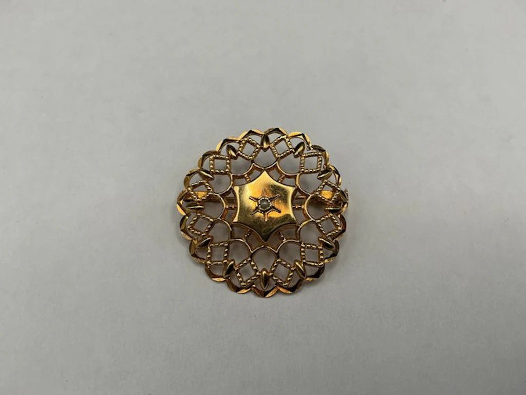 Brooch - 18 kt. Yellow gold - Antique French 18k
