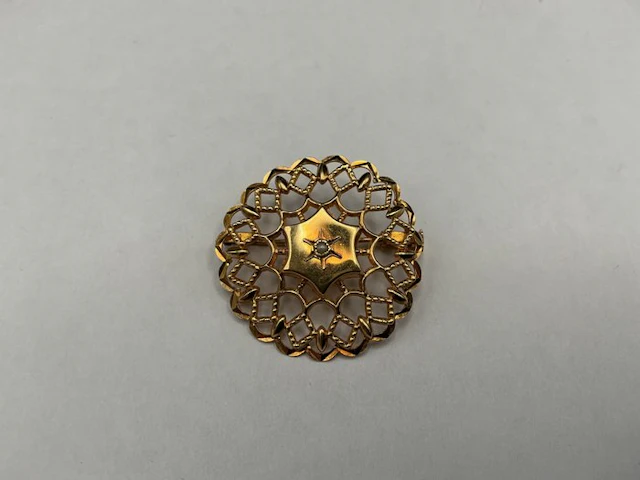 Brooch - 18 kt. Yellow gold - Antique French 18k