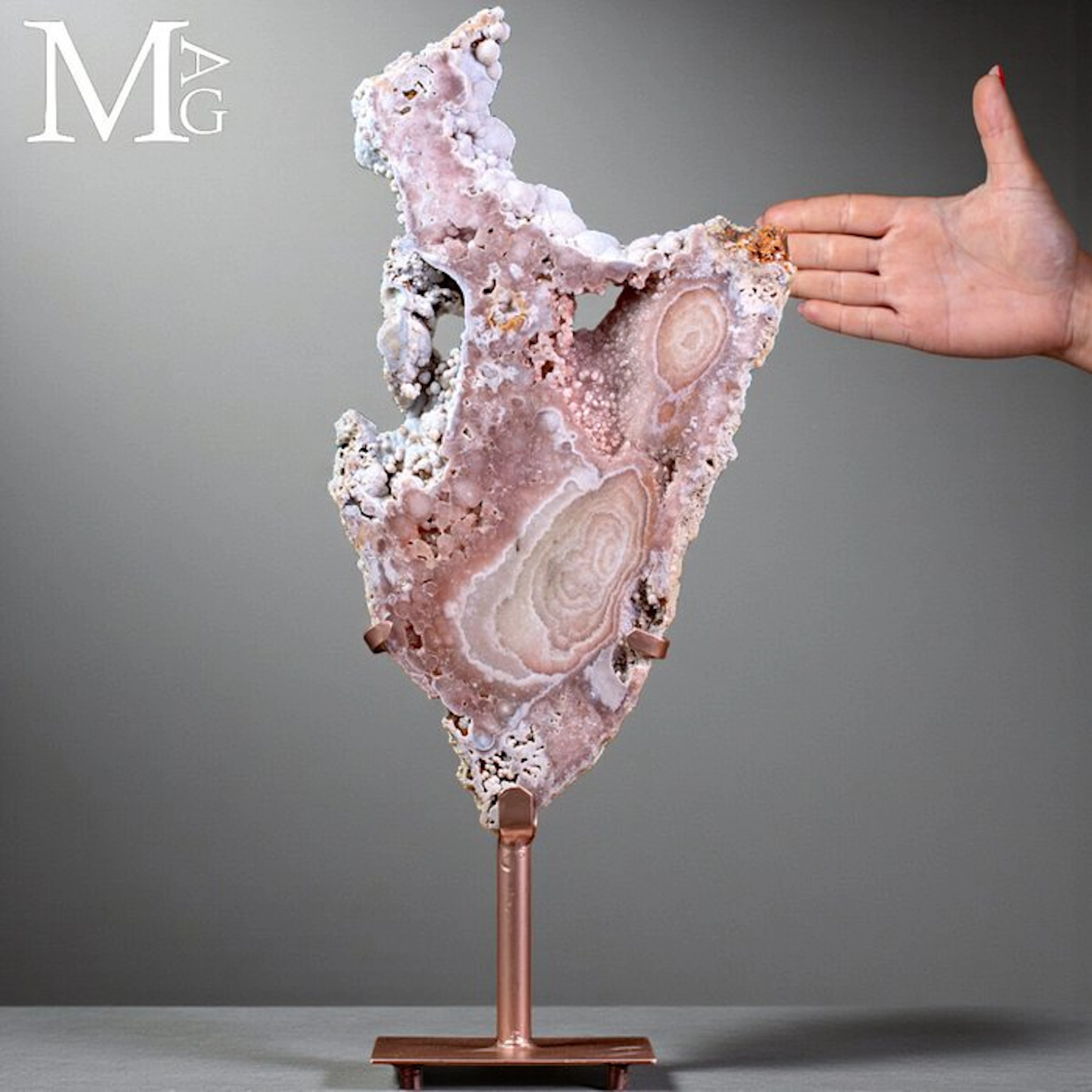 Rare Rose Amethyst Formation