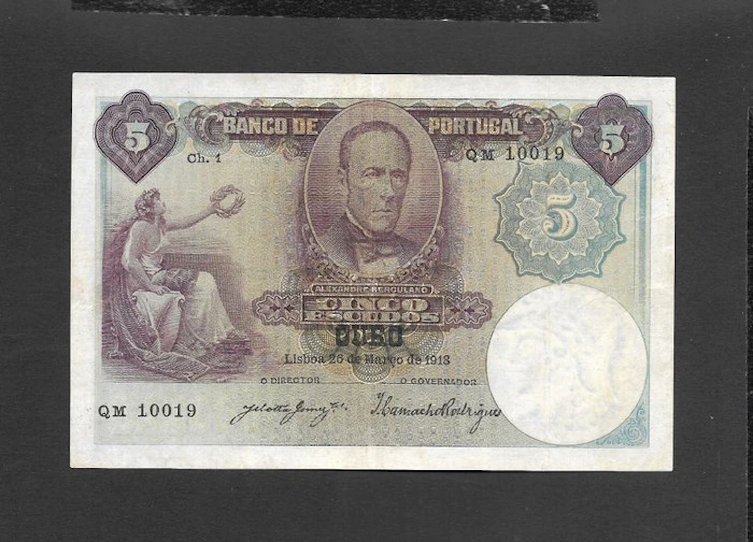 Portugal. - 5 Escudos - 1918 - Pick 114
