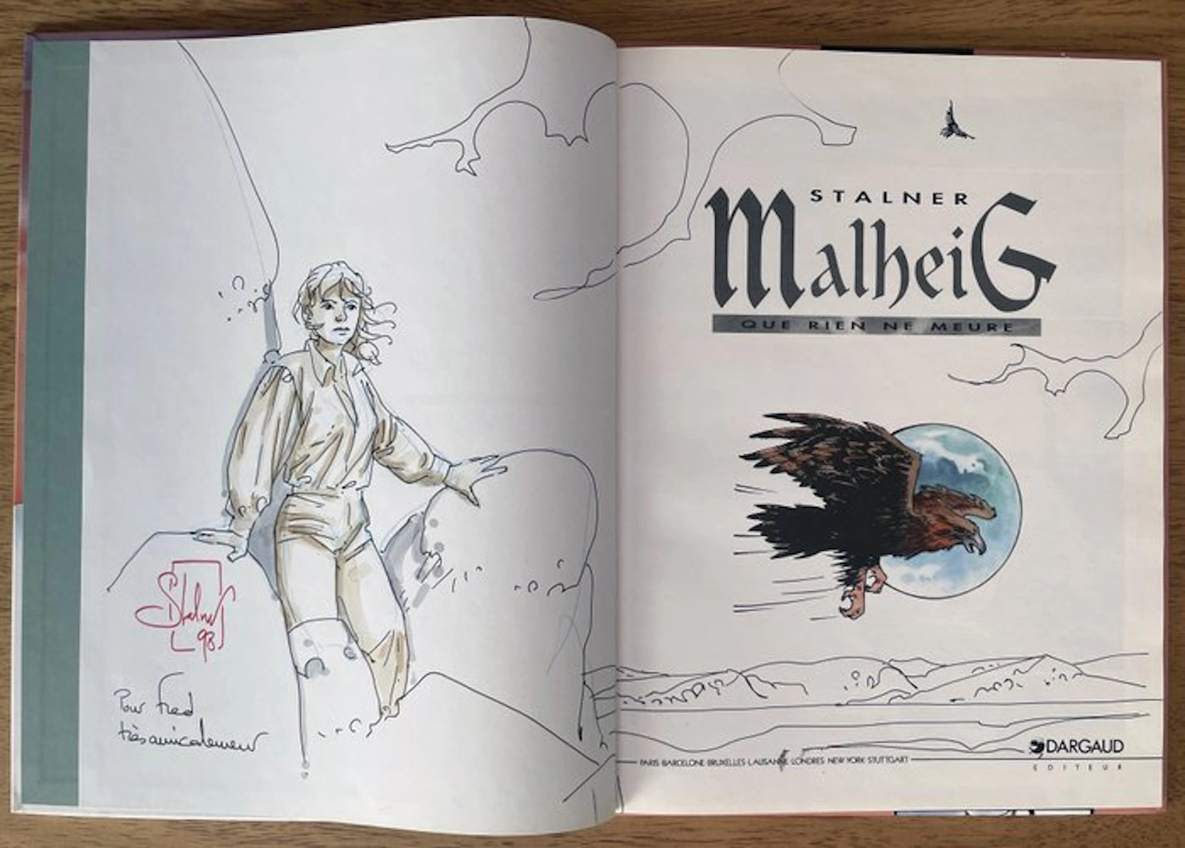 Malheig T1 - Que rien ne meurt + dédicace couleur - C - 1...