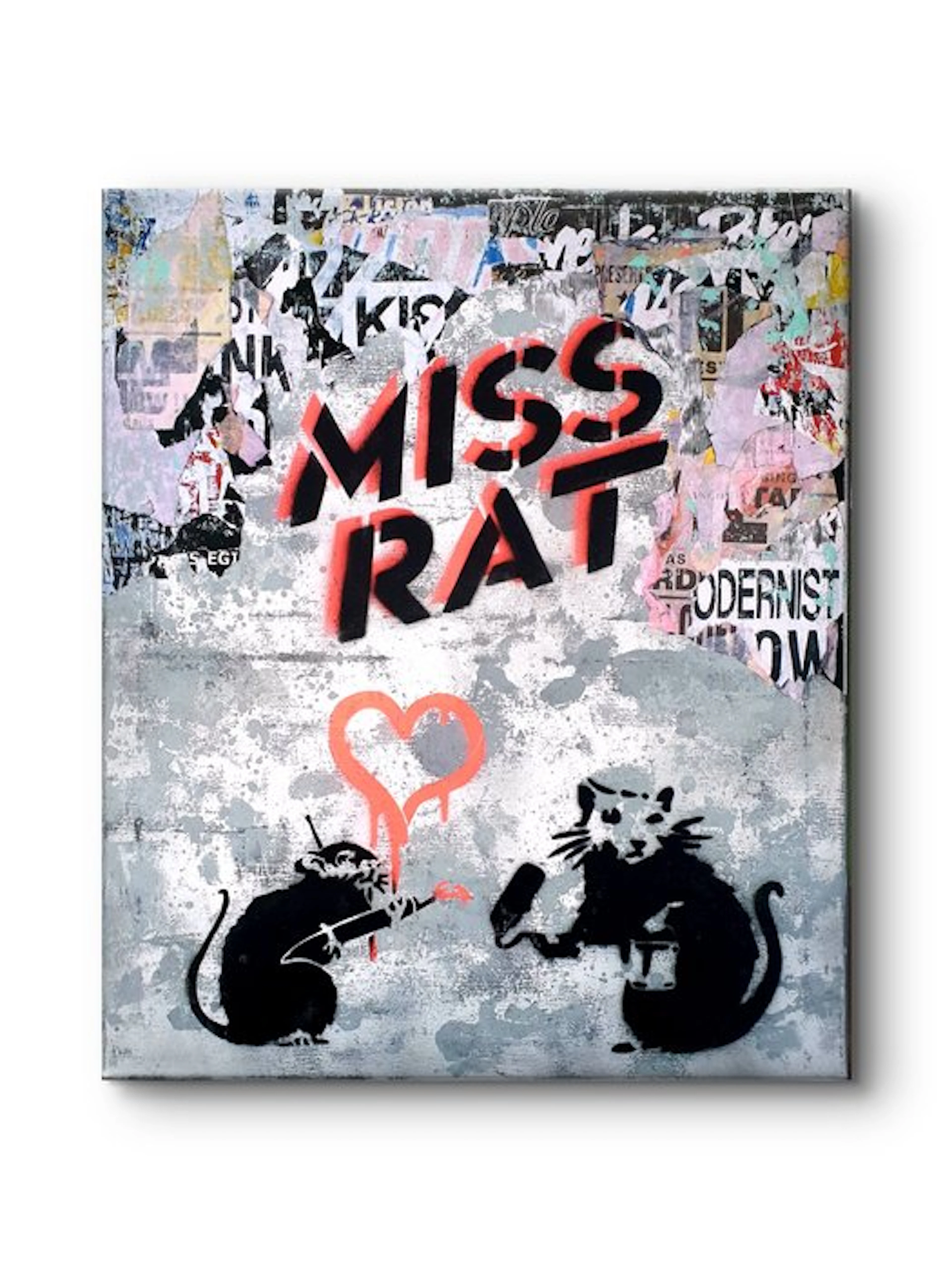 MISS RAT (1981) - MISS Banksy rat on the wall