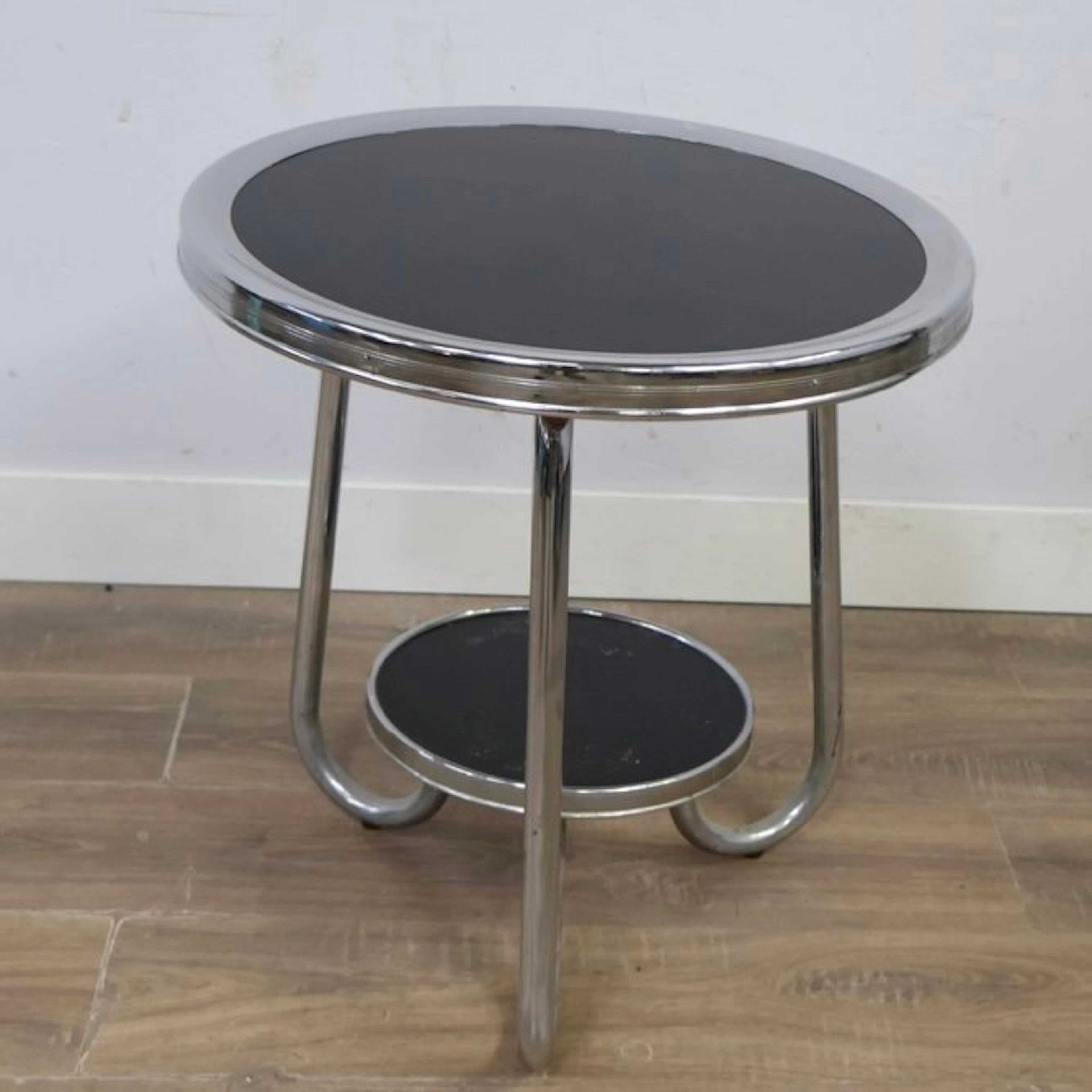 bauhaus - Side table - Glass, Chrome - Columbus Milan