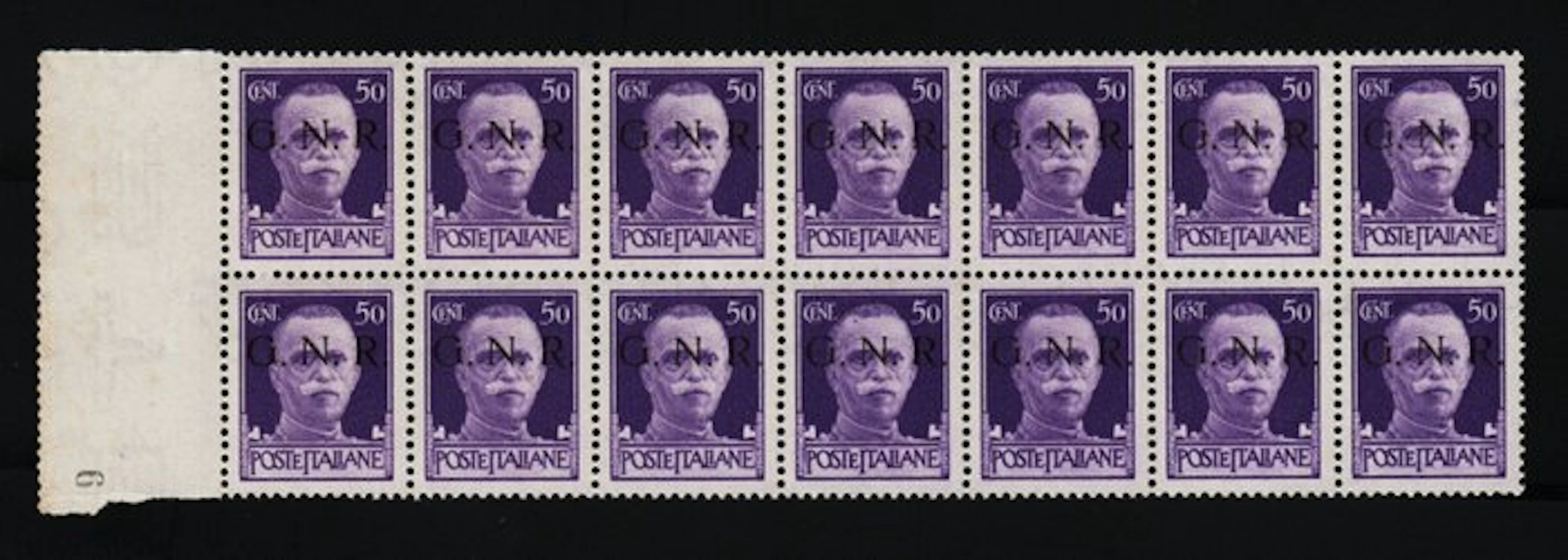 Italy 1943 - GNR BRESCIA - Nice block graded with variety - Spl