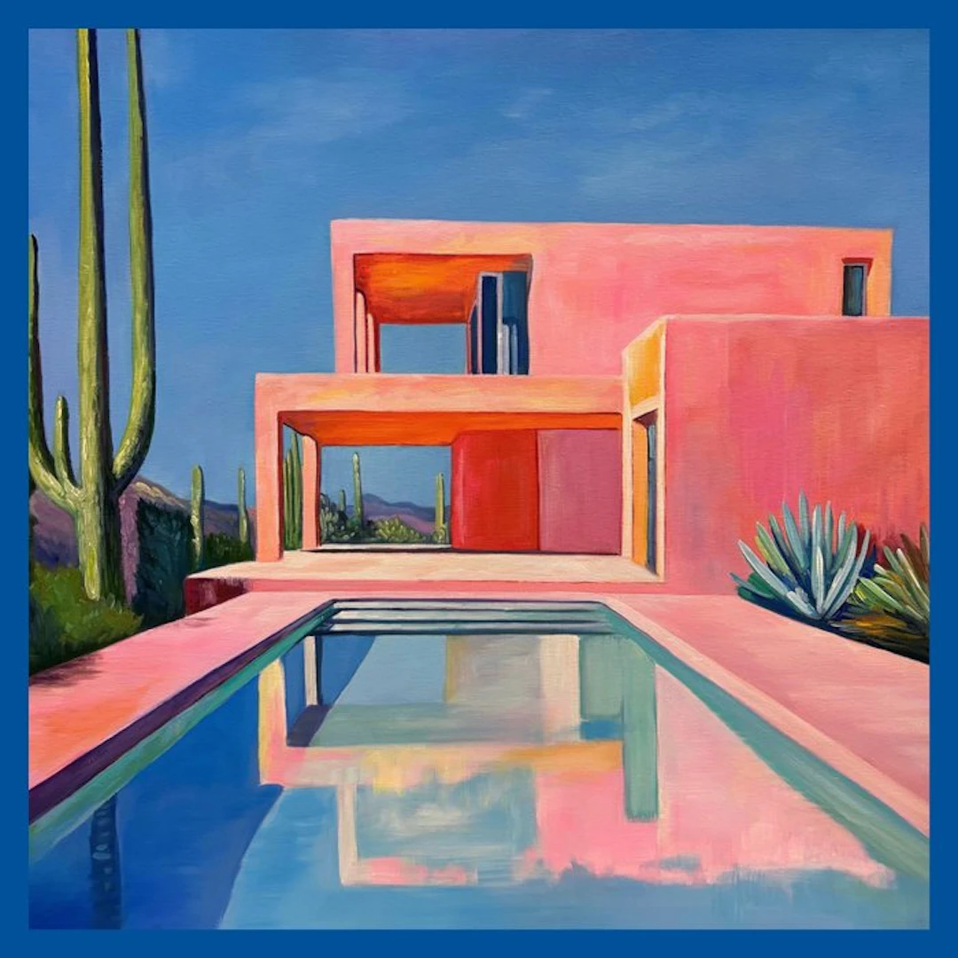 Alexy Berthelot - Pink serenity house (LIMITED PRINT)