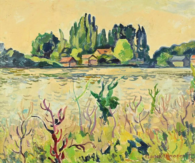 Franck Innocent (1912 - 1983) - L'été à Herqueville