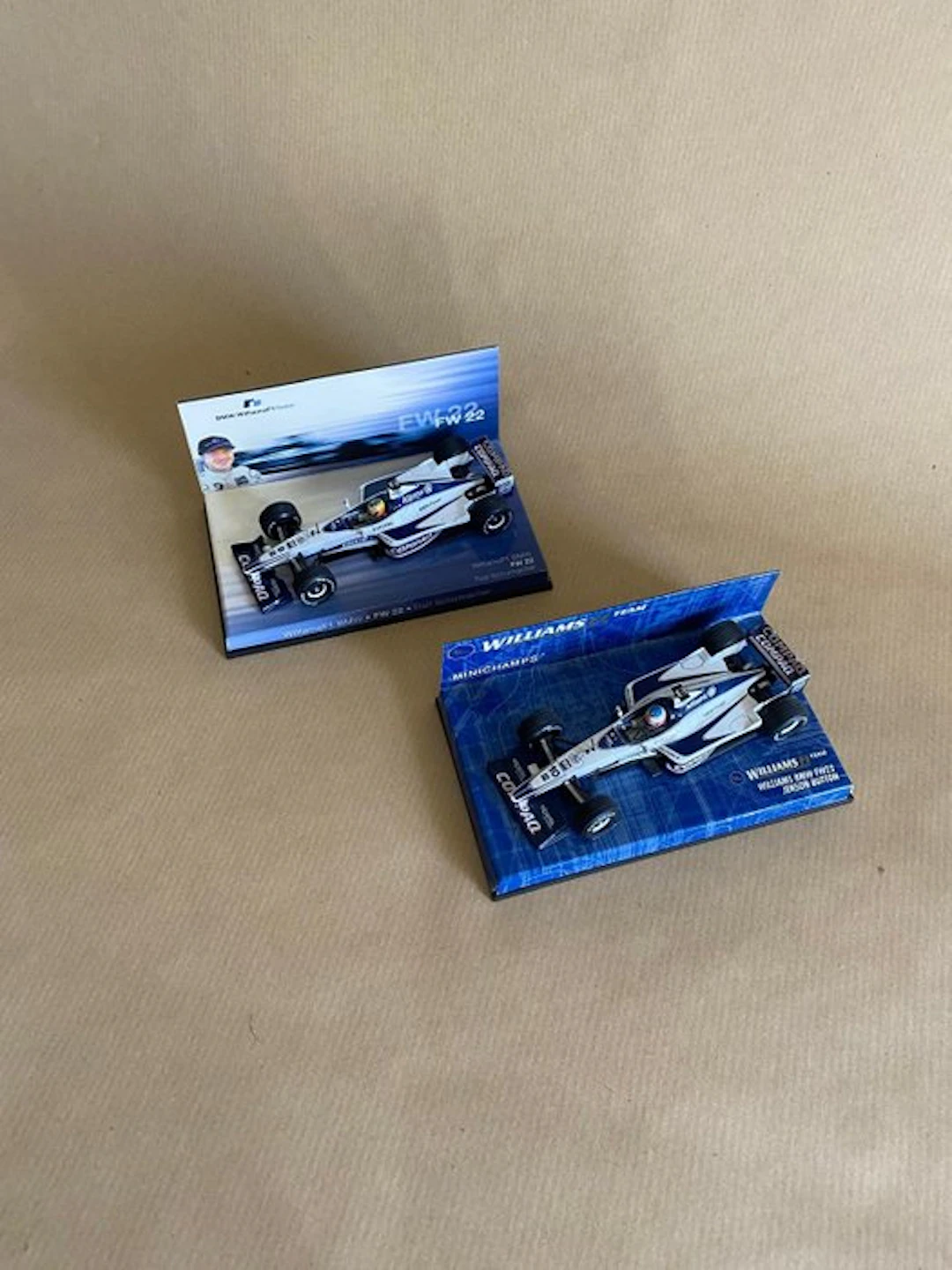 MiniChamps 1:43 - Model car (2) - WILLIAMS BMW FW 22 J. Button & R. Schumacher
