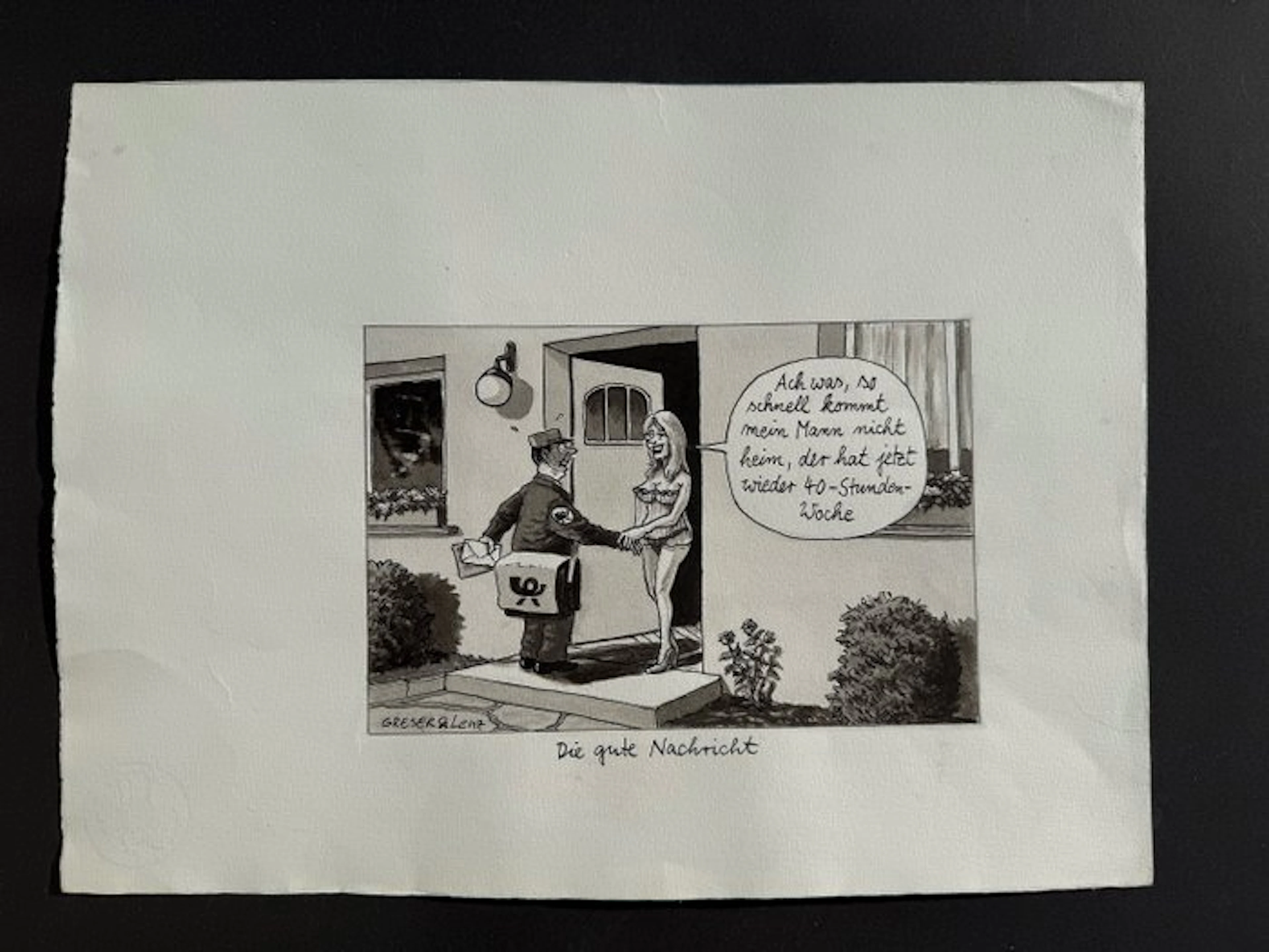 Greser & Lenz - 1 Original drawing - Tagespolitische...