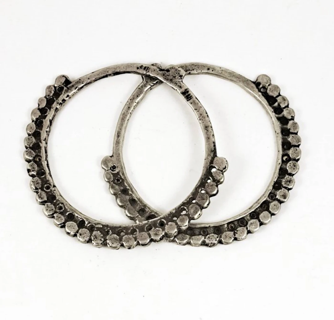 Heavy earrings - Silver - Tunisia - first half 20th century