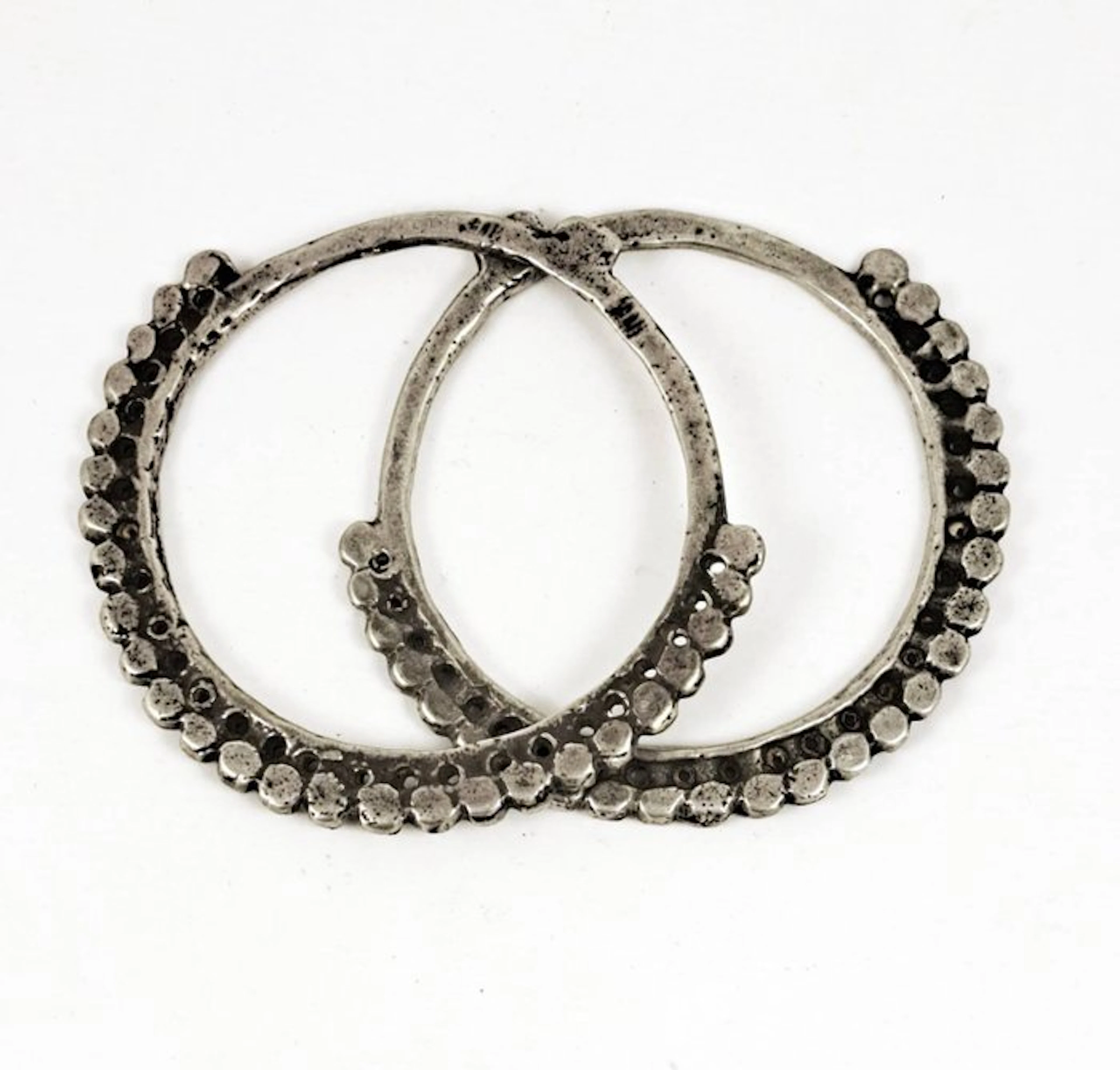 Heavy earrings - Silver - Tunisia - first half 20th century