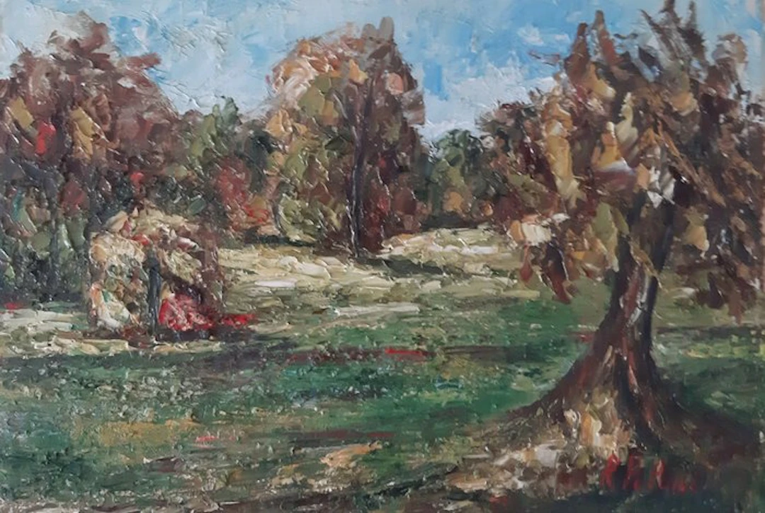 Roberto Poloni (1938- 2020) - Paesaggio sotto il Montello