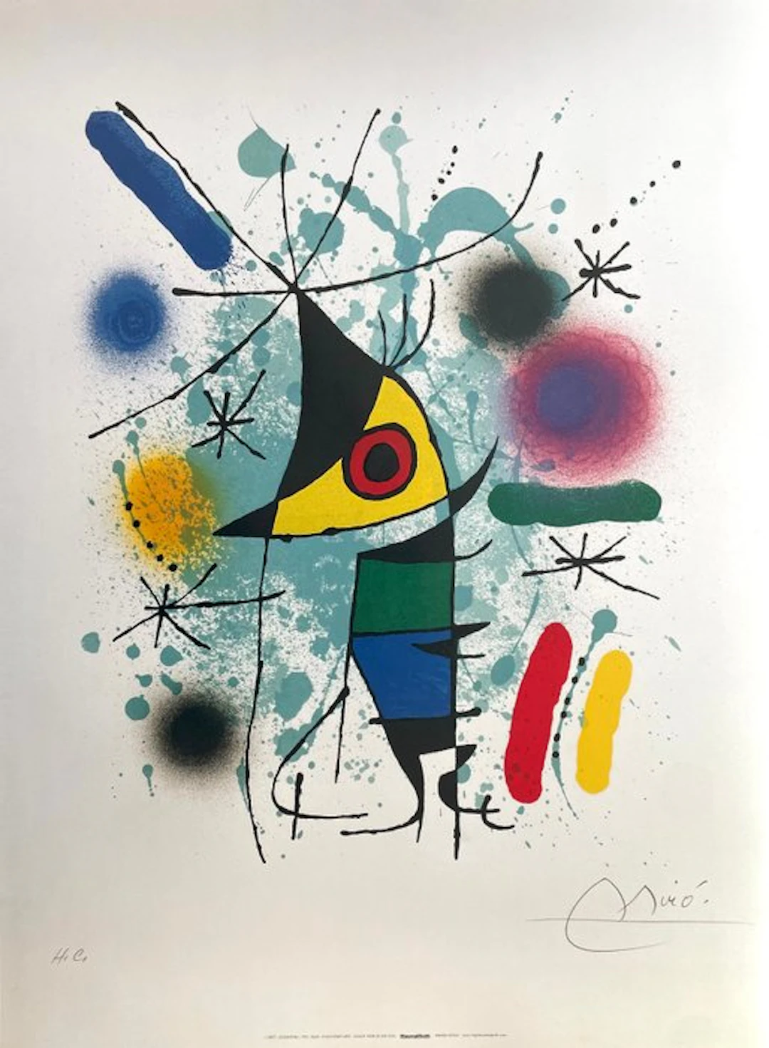 Joan Miró (after) - Lithographie XI - M&S licensed print - 80x60 - 2010
